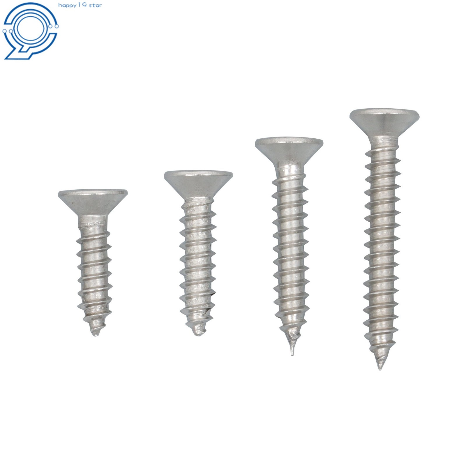 Phillips Flat Head Sheet Metal Screws, 550Piece 304 Stainless Steel Assortment