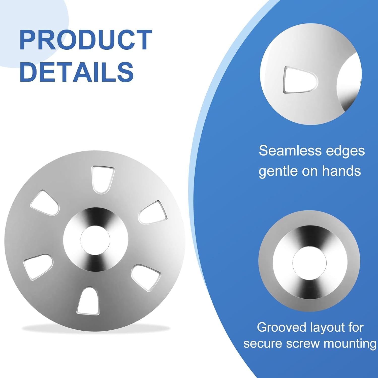 BERVASTO 500pc 1-1/8 Inch Flat Washers 304 Steel