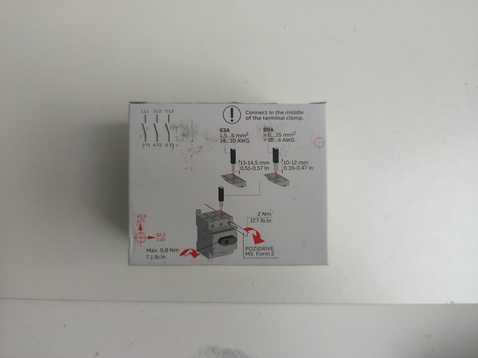ABB OT80F3 Switch Disconnector 1SCA105798R1001 3-pole, front operated