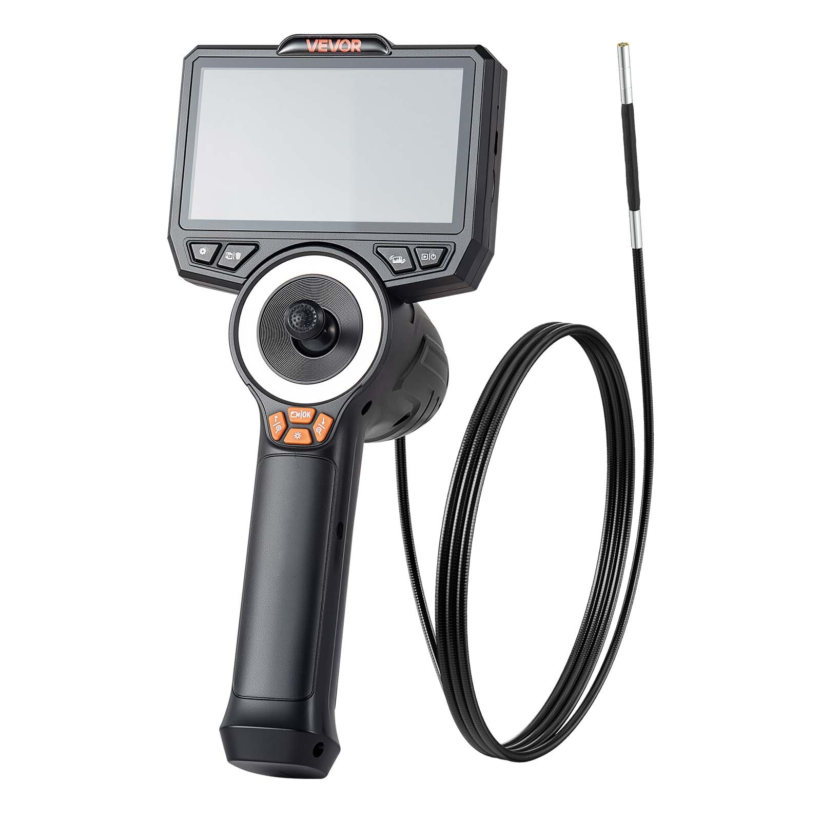 VEVOR 360° Articulating Endoscope Camera with 0.15″ Ultra Slim Lens 4.5″ Screen