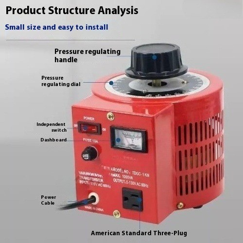 110V Single-phase Regulator 0-130V AC Voltage Regulator Power Regulator