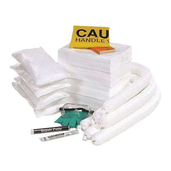 Spill Kit Refill, 28 gal Volume Absorbed per Kit, Not Applicable Capacity, Box,
