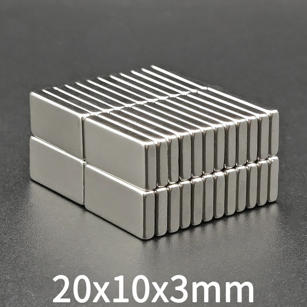 10/20pcs Super Strong Block Fridge Magnets Rare Earth Neodymium 20mm X 10mm X 3m