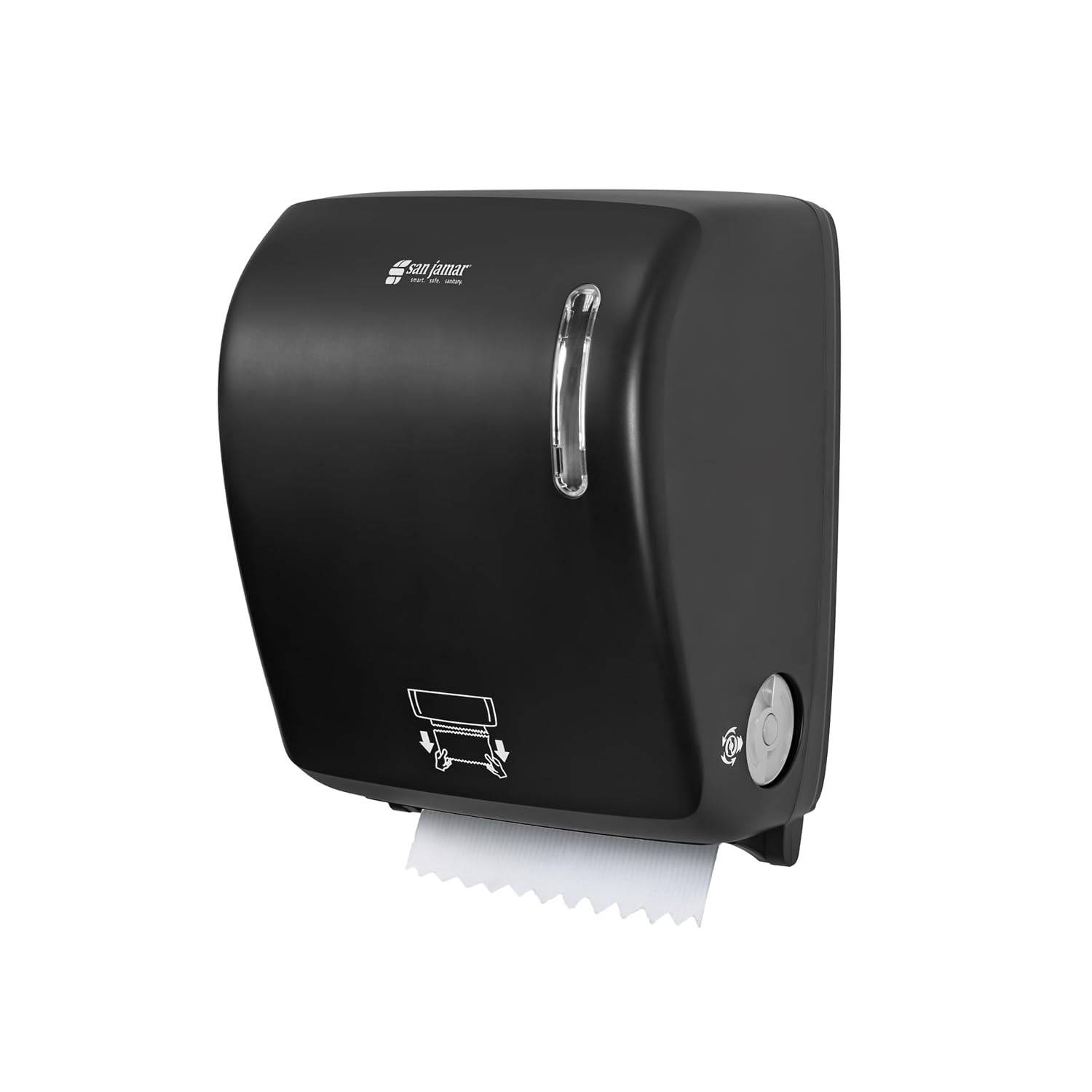 Timeless Hands-Free Mechanical Paper Towel Dispenser, Black