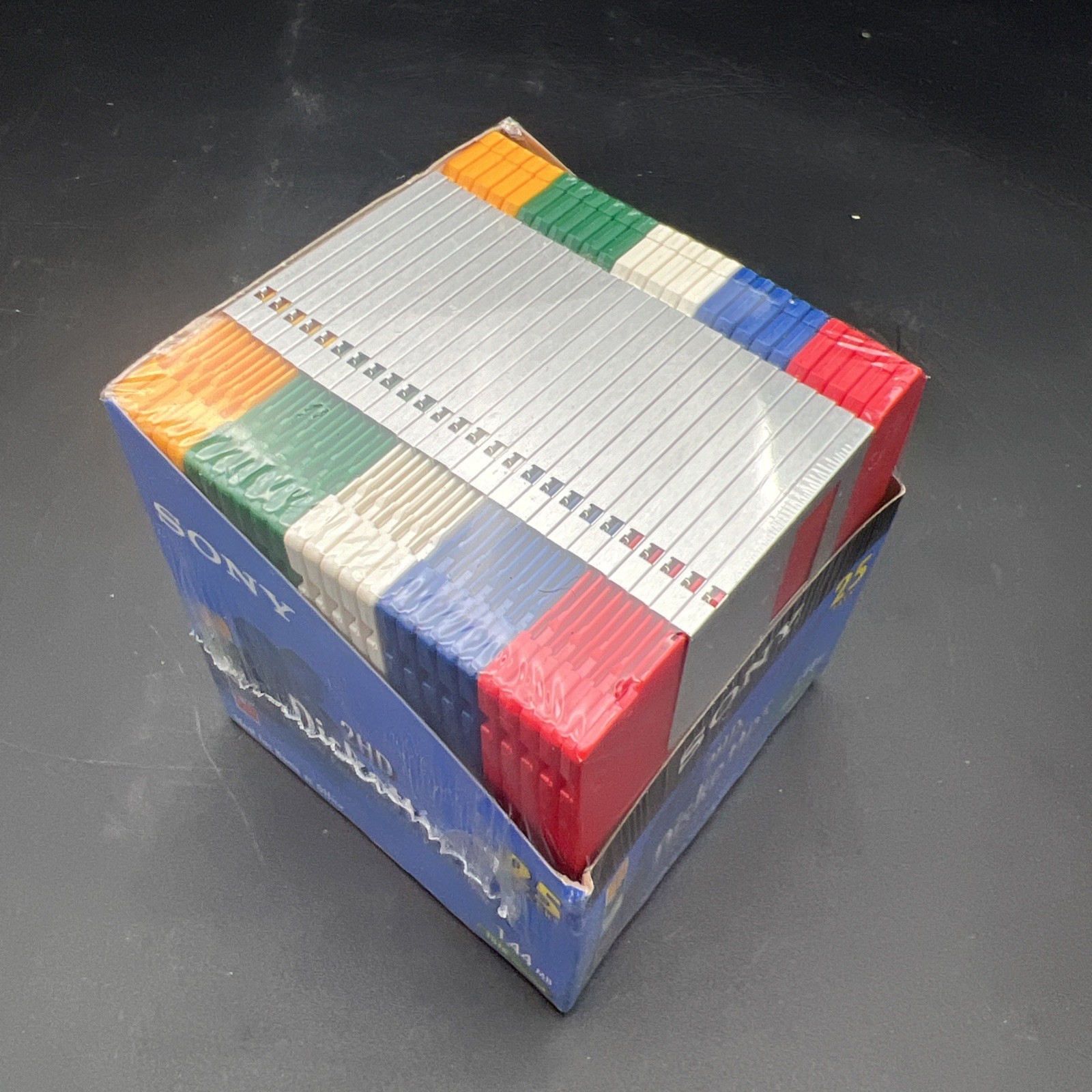 Sony 2HD 3.5” Diskettes 1.44MB 5 Colors 25 Pack IBM Formatted Micro Floppy New