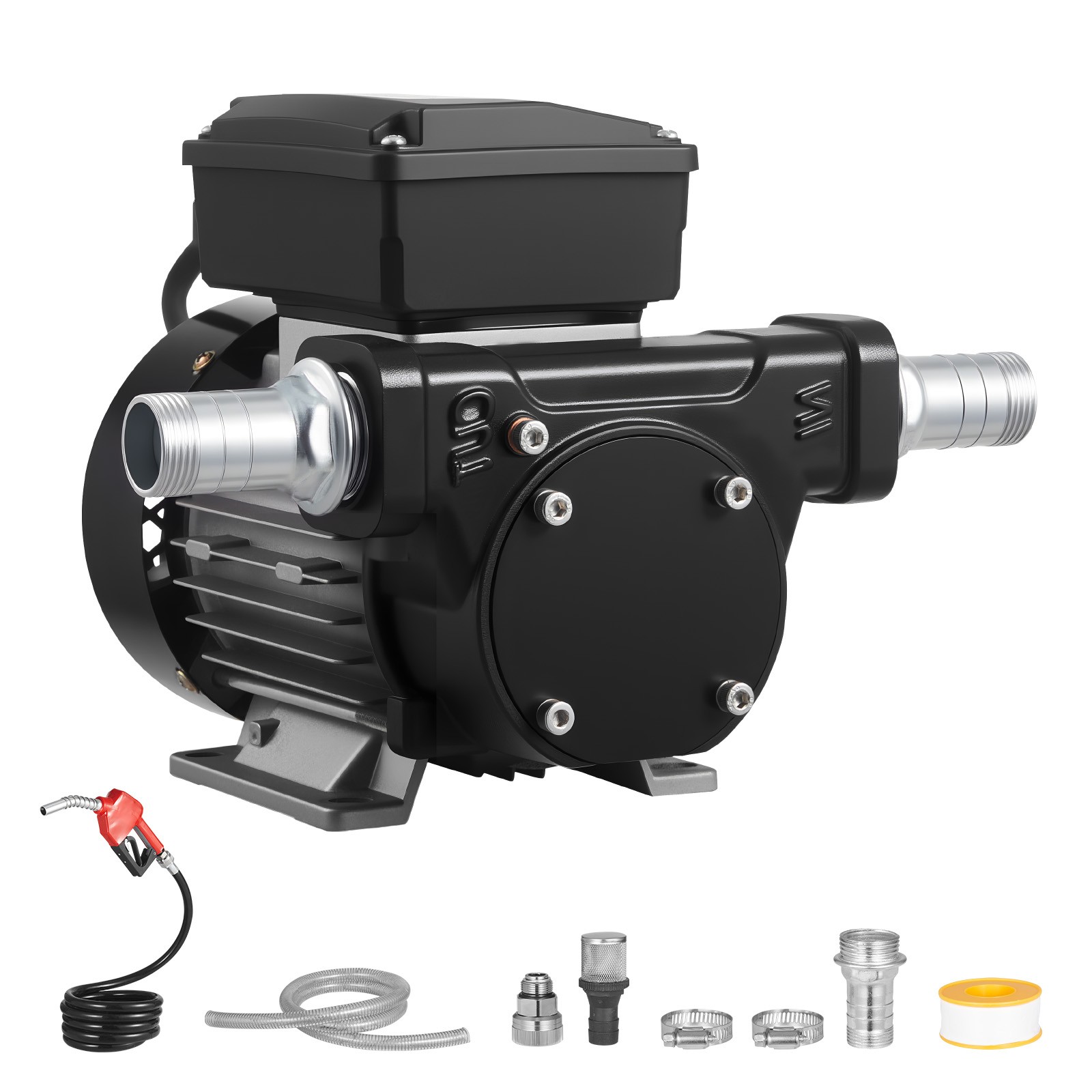 Uimoso Electric Fuel Transfer Pump 110V, 16 GPM, 60 L/min with Fuel Nozzle