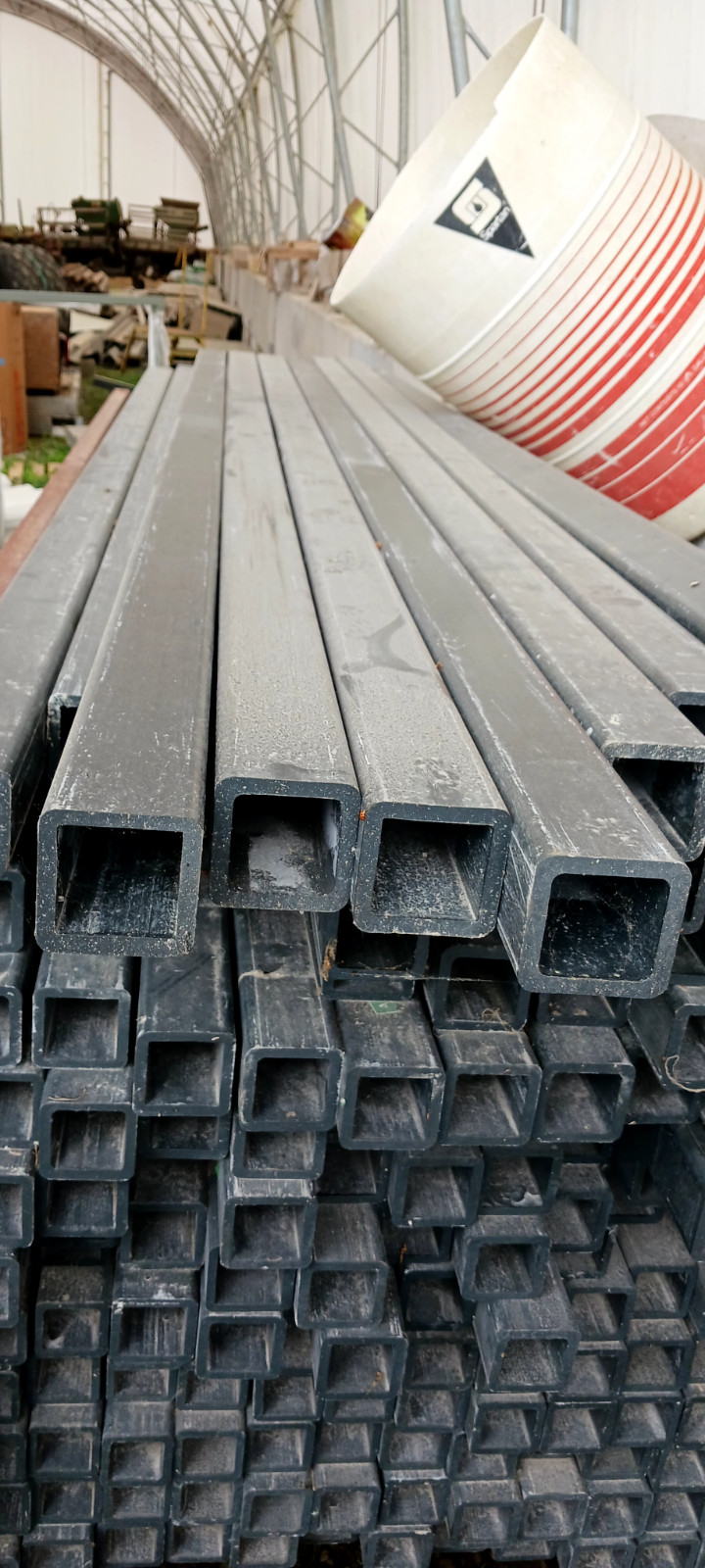 Fiberglass Square Tube Grey 3.00″ Square x 1/4″ Wall x 7 Ft Length, ISOFR,