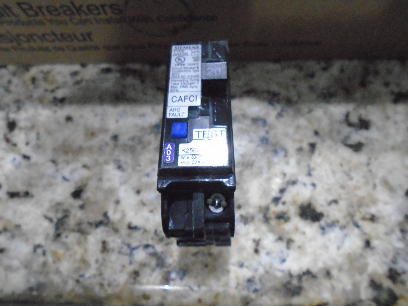 SIEMENS QA120AFCN 20AMP COMBINATION ARC FAULT CIRCUIT BREAKER NEW FREE SHIPPING!