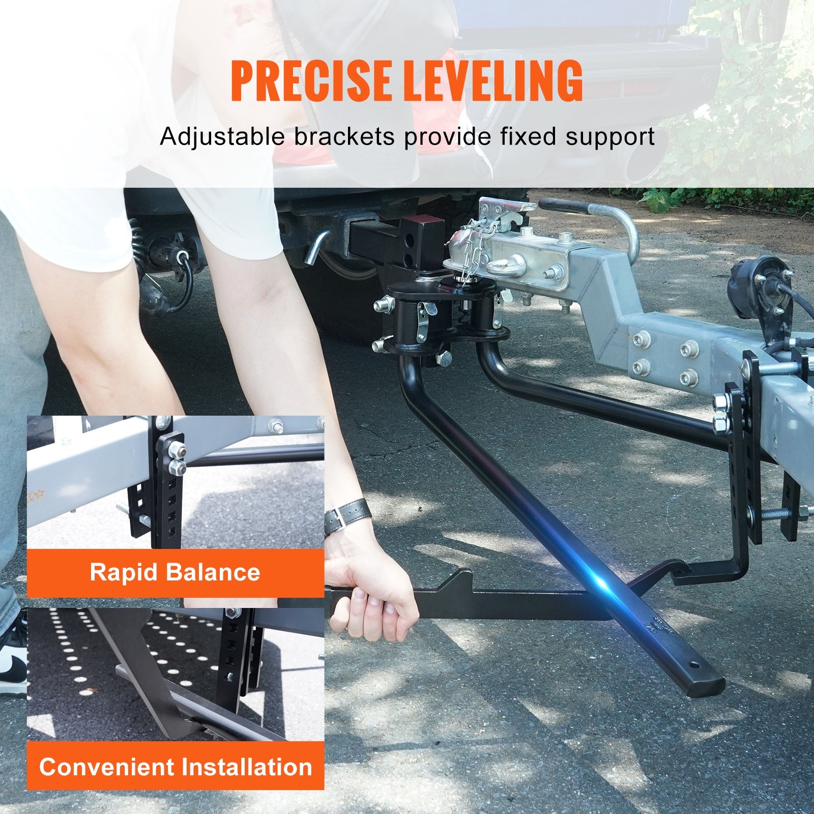 NEW VEVOR Weight Distribution Hitch,1,000 lbs Weight Distributing Hitches Kit wi