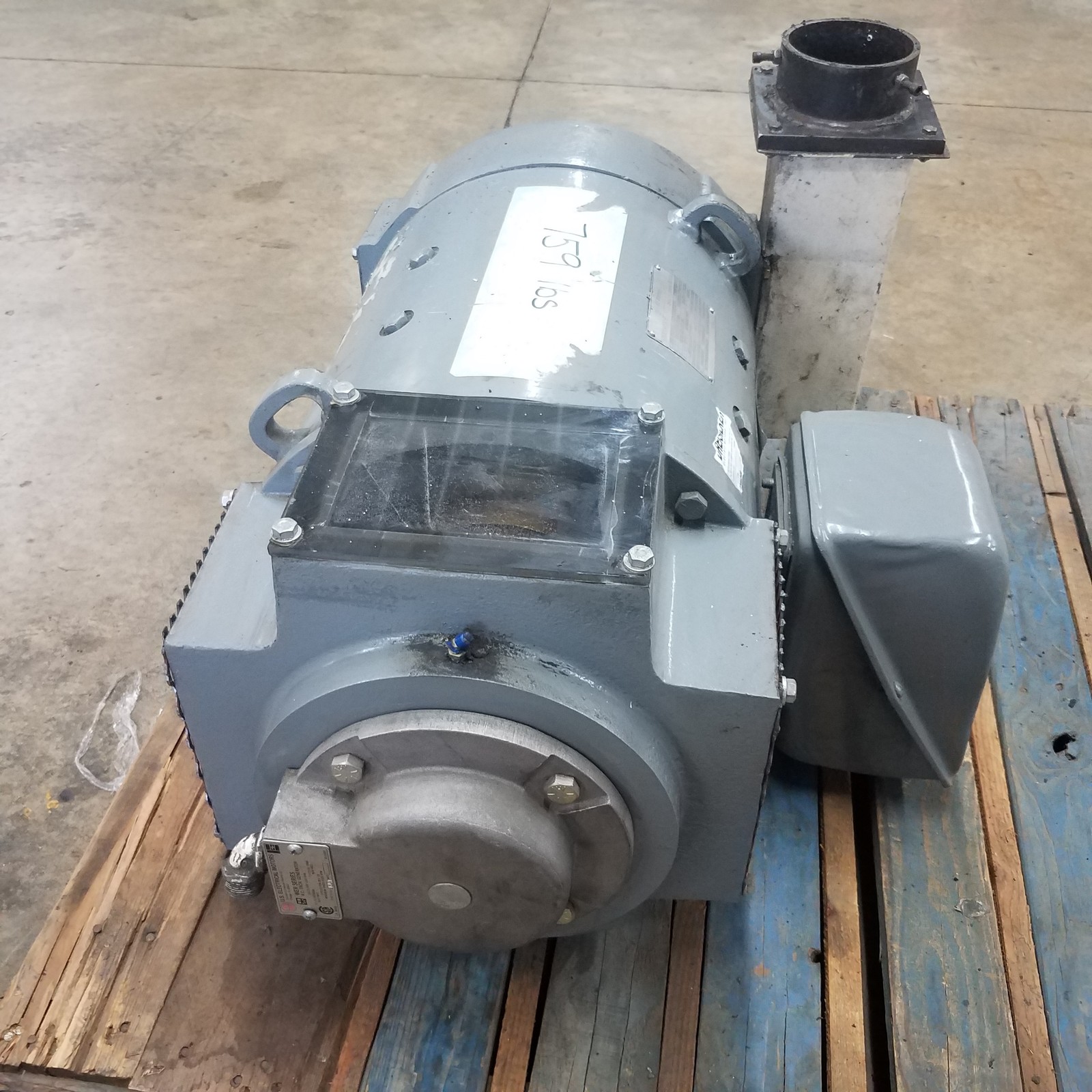 Kinamatic 5CD183SA043B017, 40 HP, 1750/2100 RPM, DC Motor w/1-1/2HP Blower Motor
