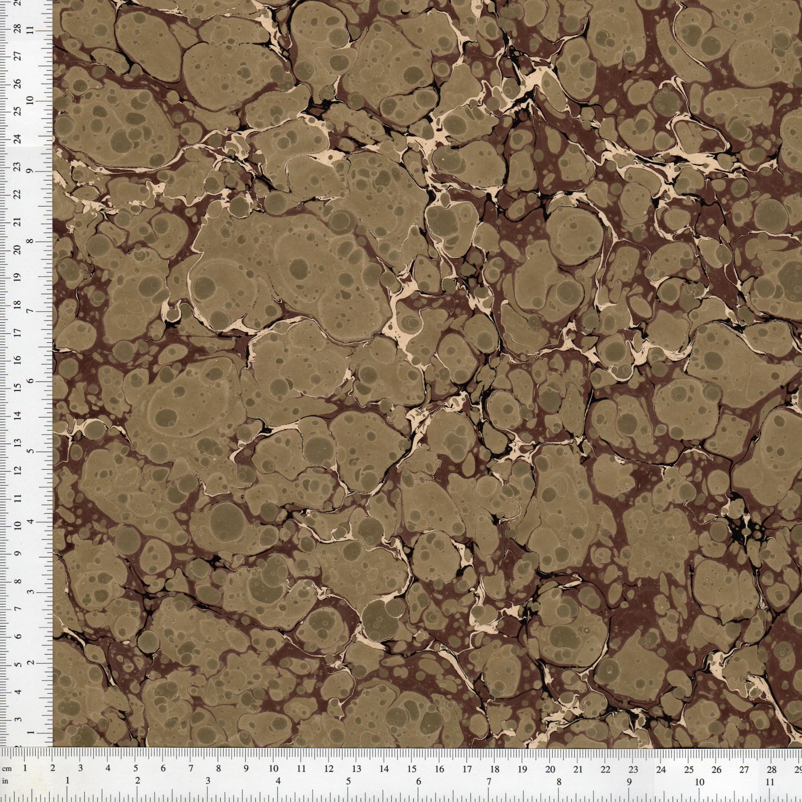 Hand Marbled Paper, Traditional Stone Pattern, Bookbinding 48x67cm 19x26in f990