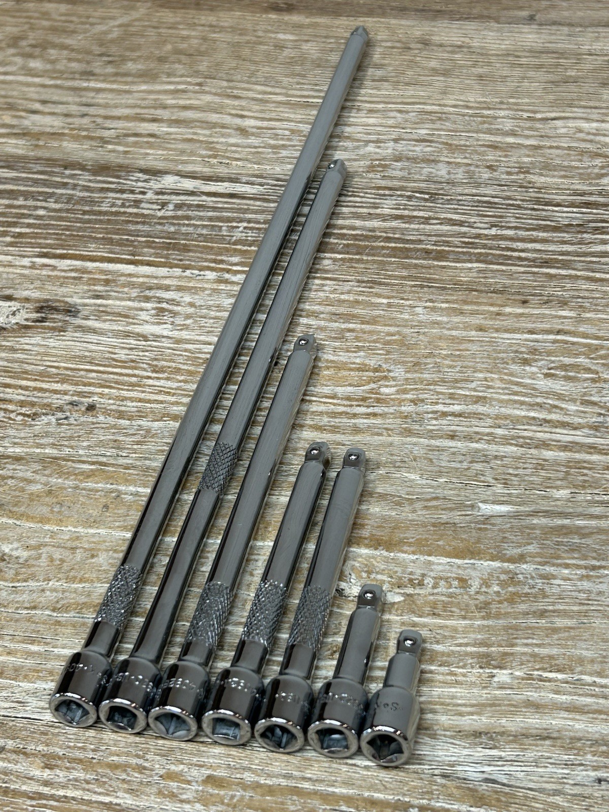 SK Tools 7 Piece 1-1/2″, 2″, 4″, 6″, 10″ And 14″ 1/4″ Drive Wobble Extension SET