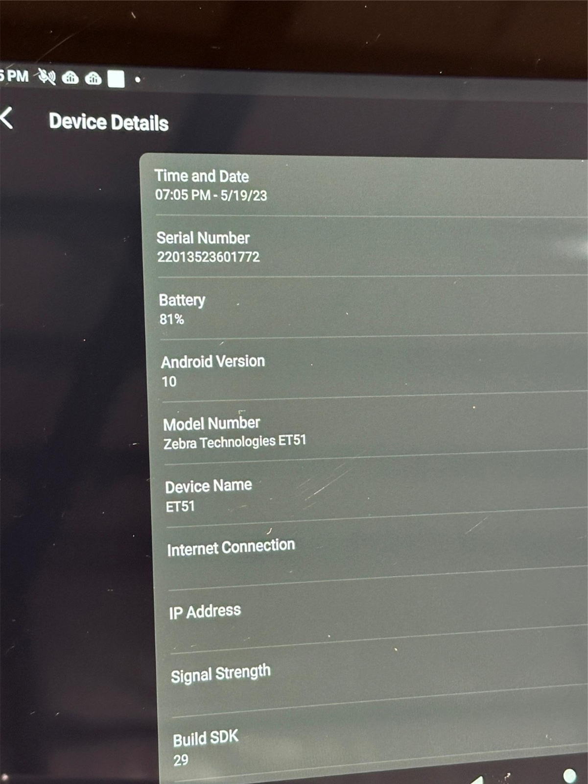 Genuine Zebra Enterprise Tablet ET51CT-G21E-0004 ET51 Rugged Tablet