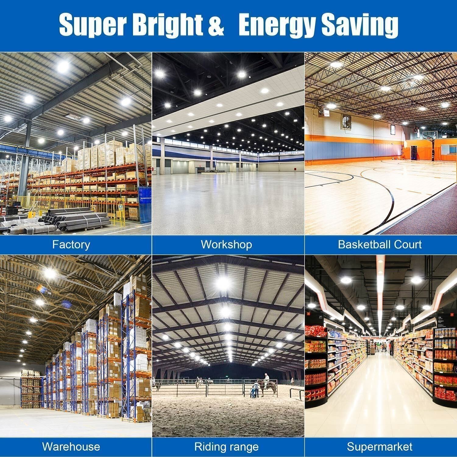 150W LED UFO High Bay Light 480V High Voltage Commercial Warehouse Led Shop Lamp