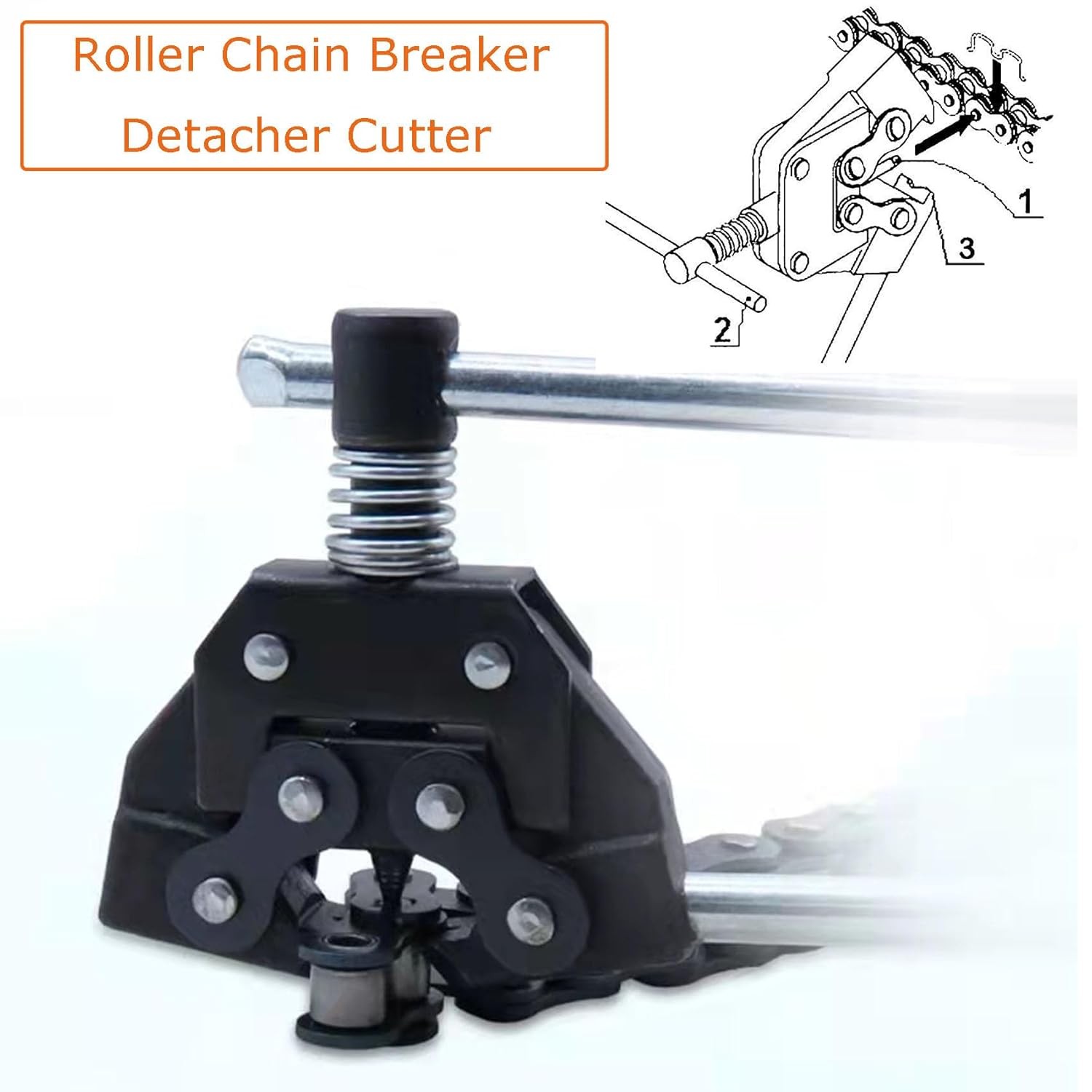 25-60 Chain Detacher Breaker Roller Chain Tools Kit for Motorcycle Go-Kart ATV