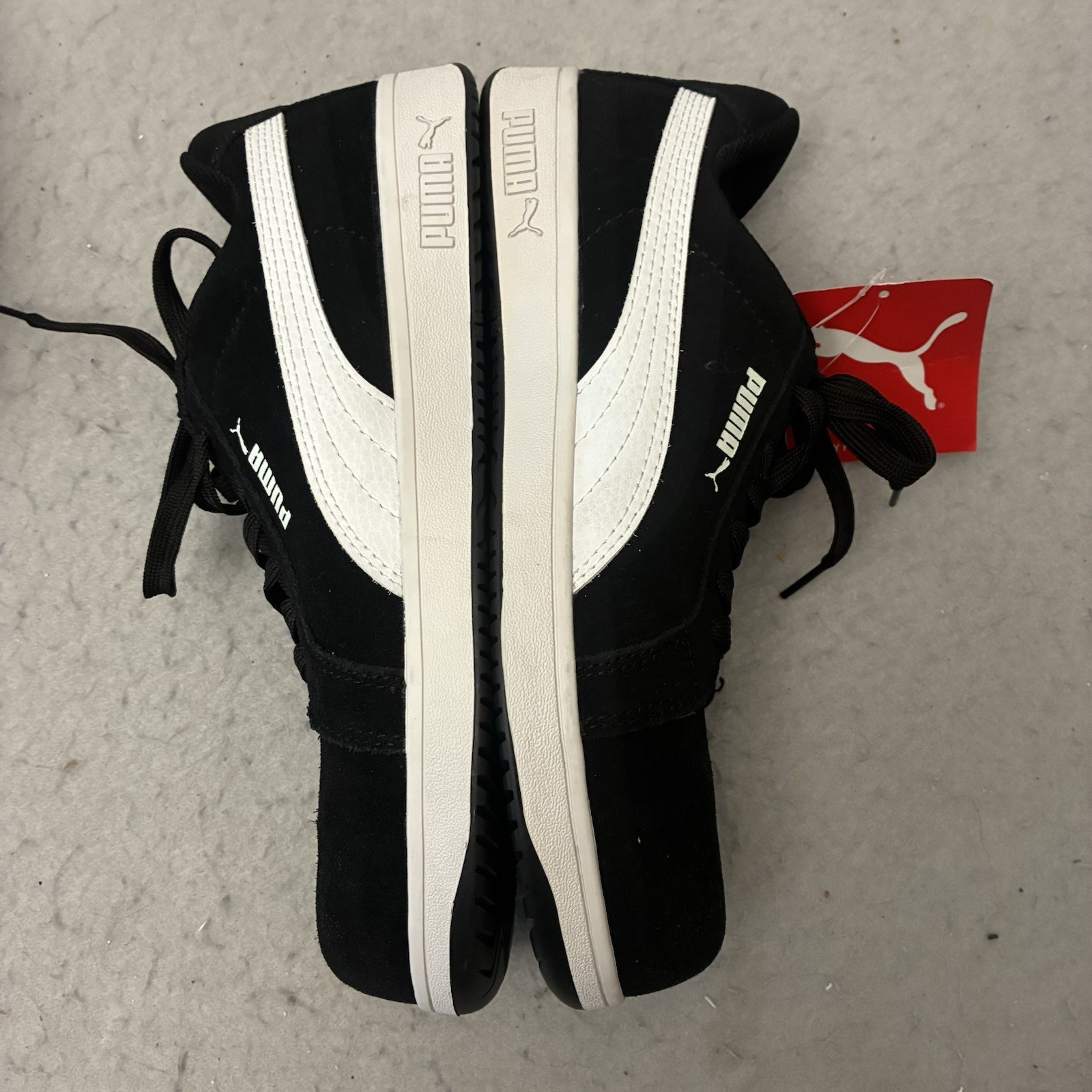 Puma Safety Iconic Suede Black Low 64.001.5 Men’s Size 8.5 Work Shoes EH SR NWT
