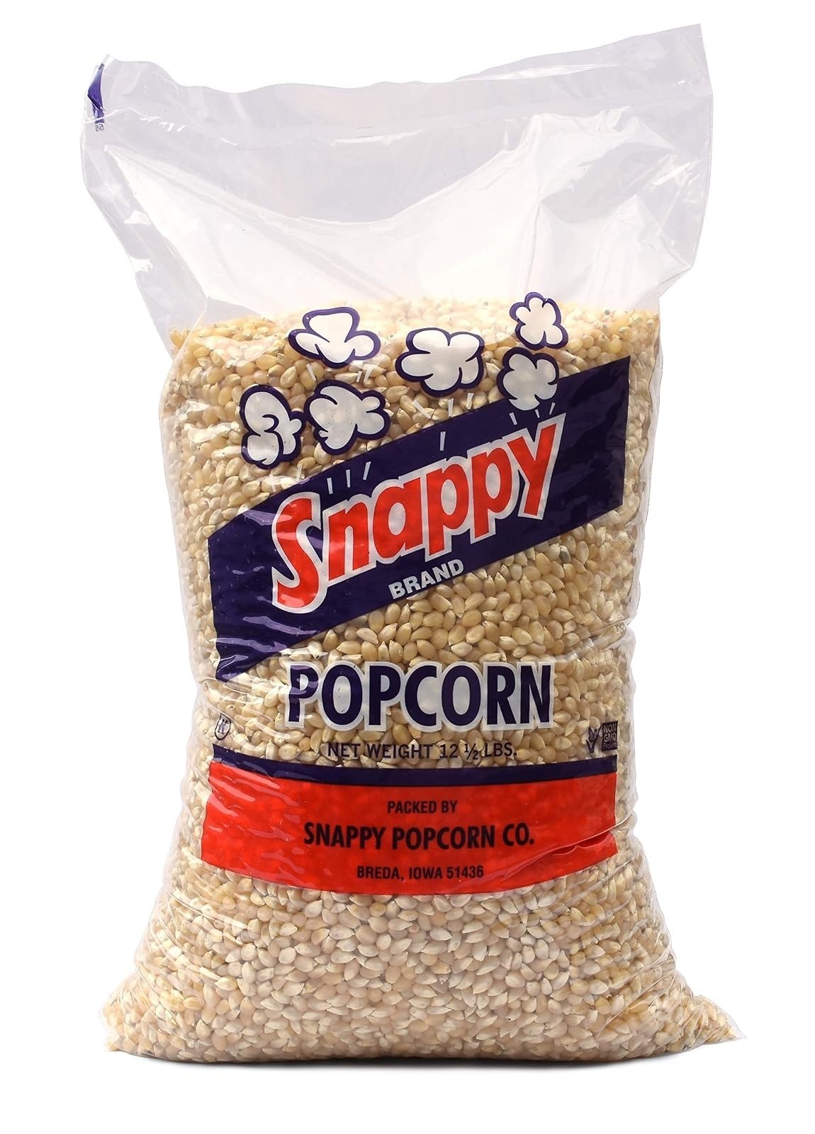 Yellow Popcorn Kernels for Popping, Non-GMO, 12.5 lb Bulk Bag