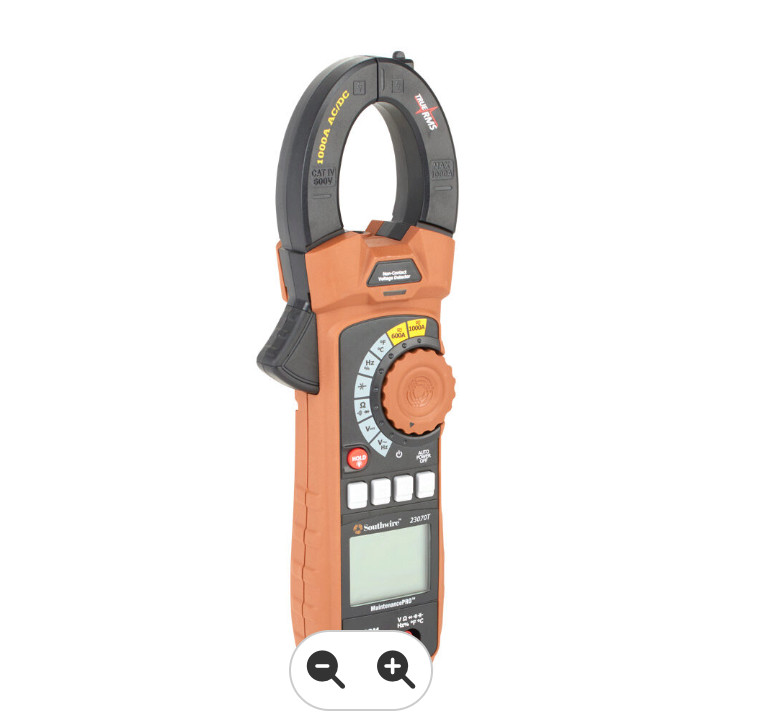 Southwire 23070T Clamp Meter True RMS CAT IV 600V CAT III 1000V
