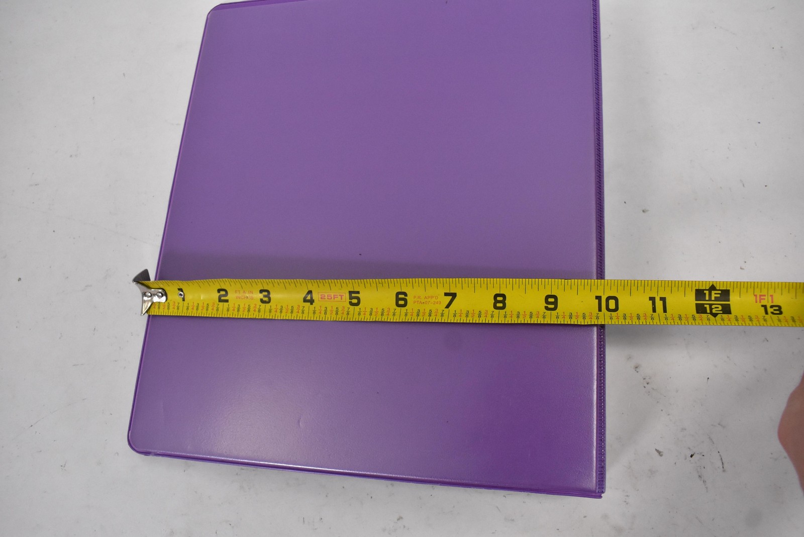 Lot Of 3 Purple 1in 3 Ring Daily Use Binder Vinyl Front Insert Pocket