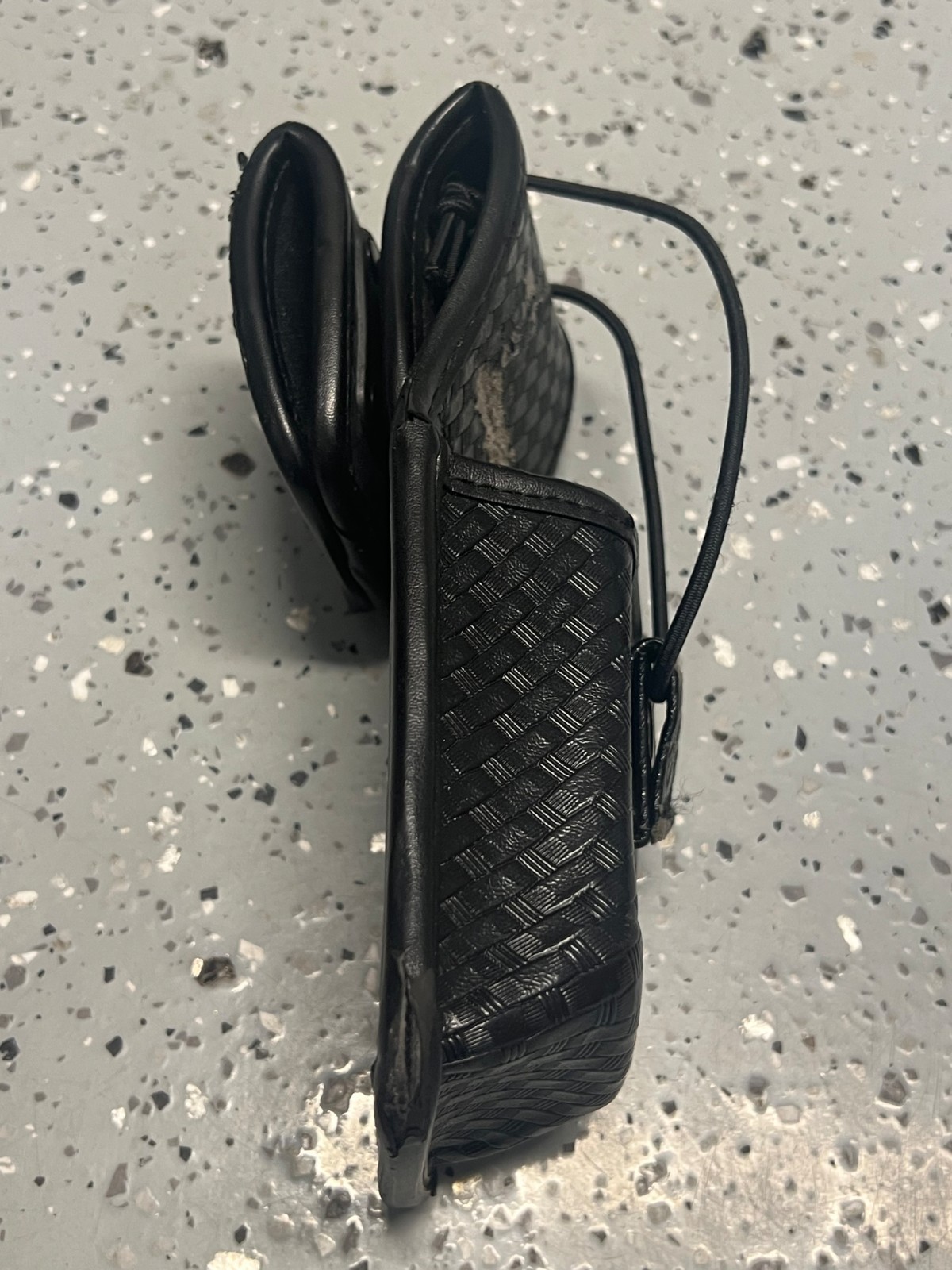 Bianchi Universal Radio Holder Swivel Back Accumold Elite Leather Basket Weave