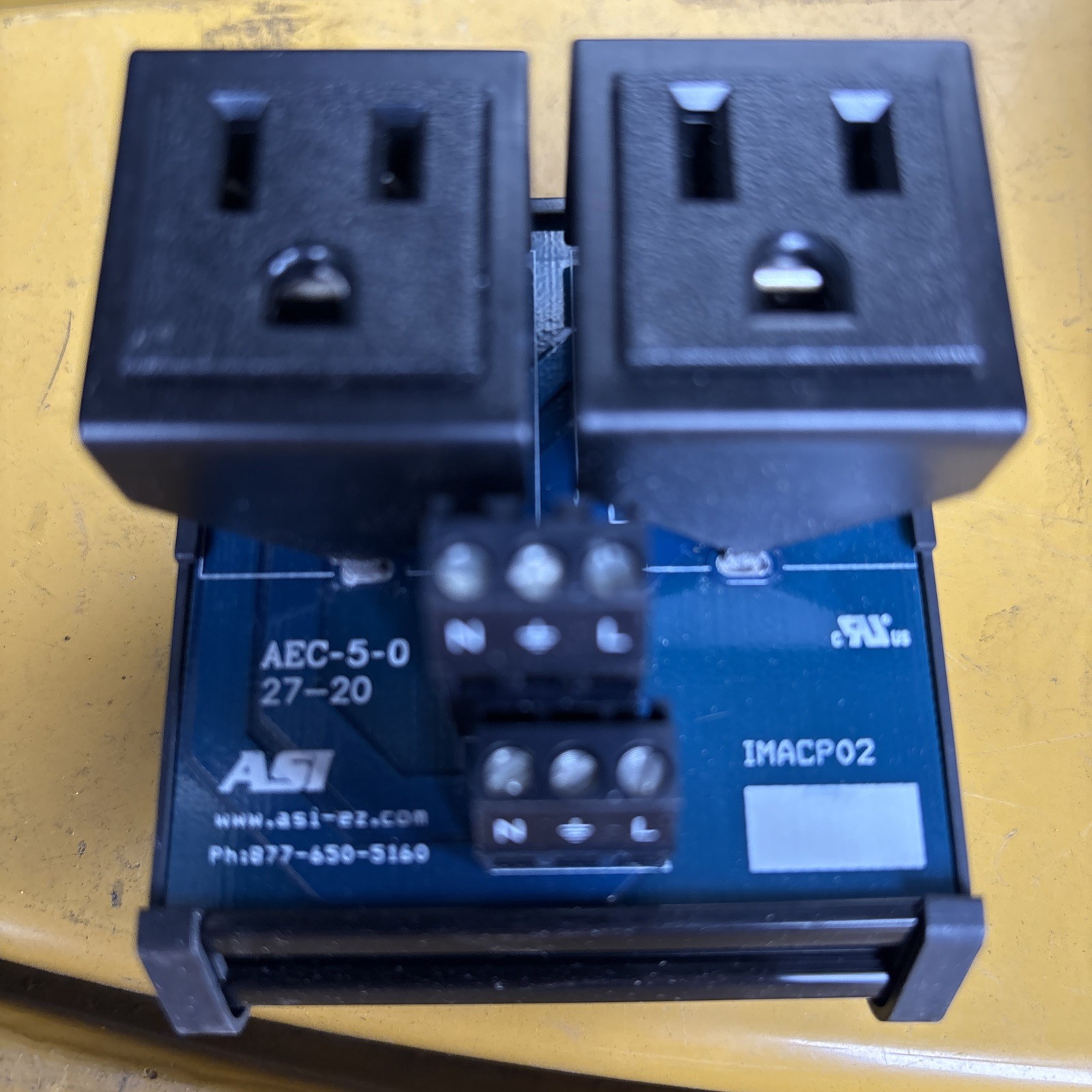 Asi Electronics IMACP02 Duplex AC Power Outlet FNOB