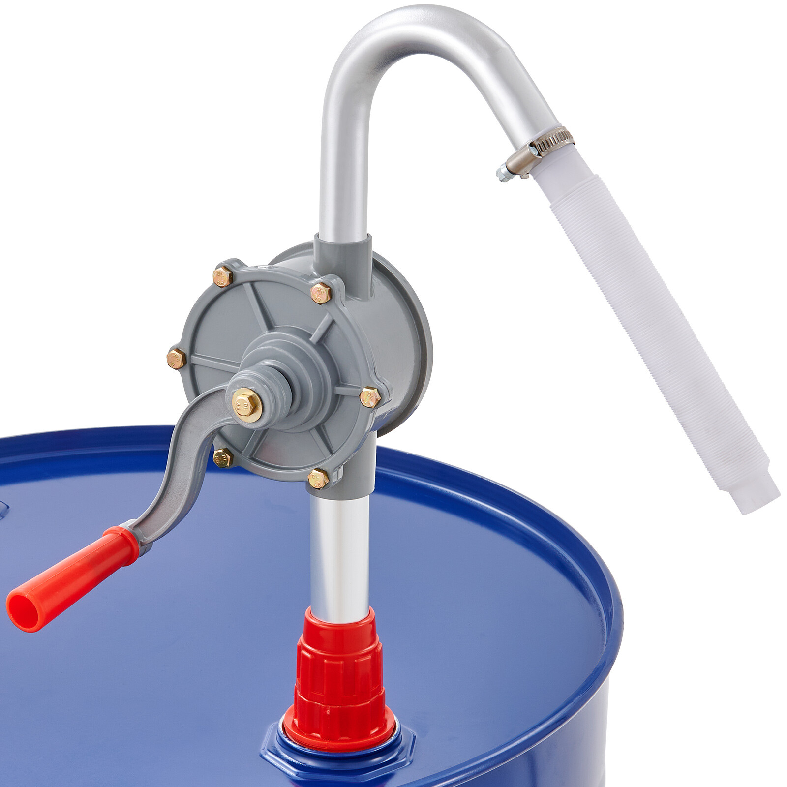 Drum Rotary Barrel Pump, Heavy Duty Barrel Hand Pump Fits 55 Gallon Drums
