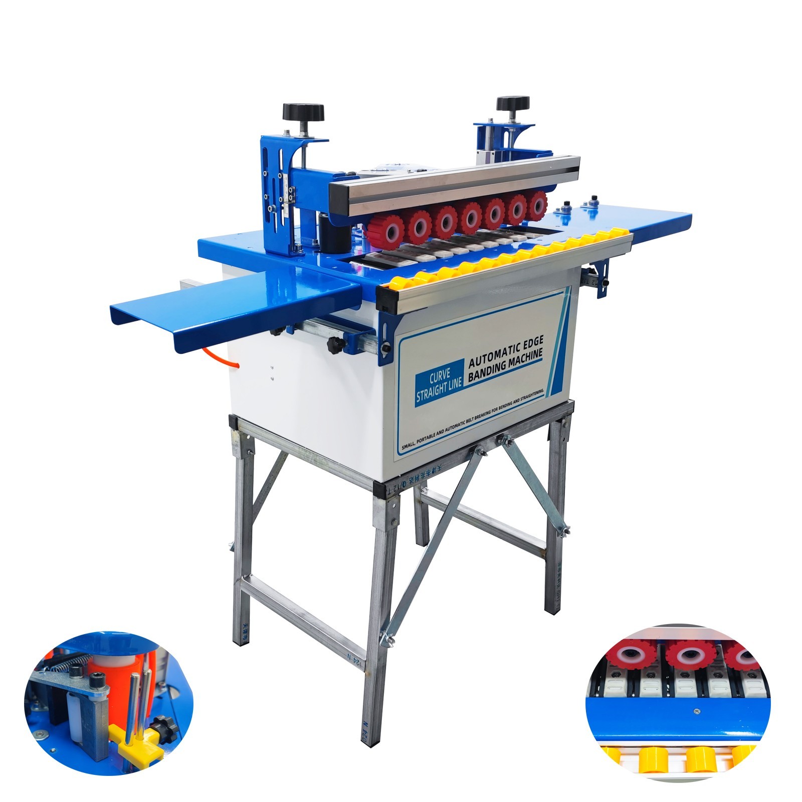110V Edge Banding Machine Straight Curve Line Dual-purpose Edge Bander Machine