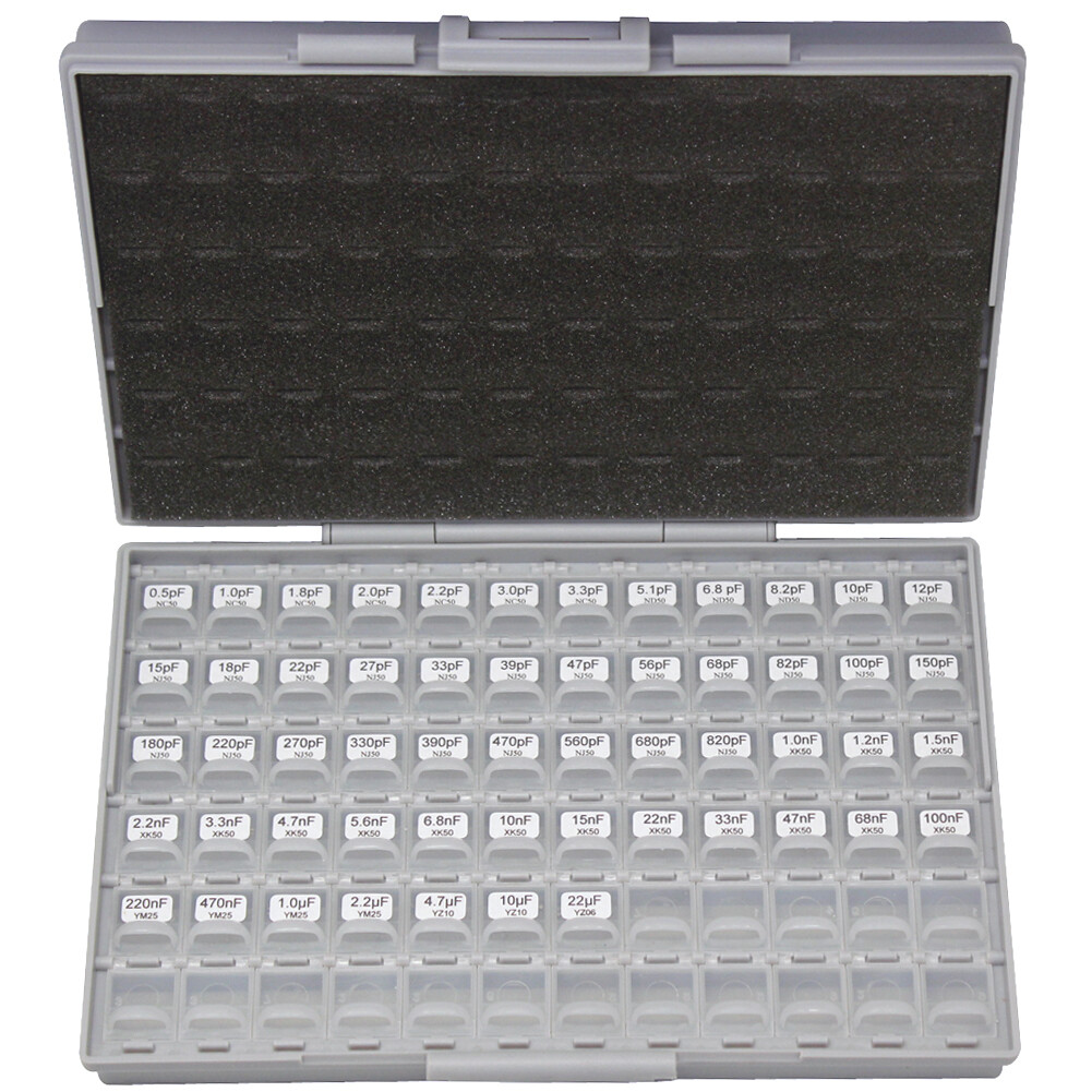 AideTek 0805 size 55 values 10PC/Value Capacitor Kit in BOX-ALL-72 free Tweezers