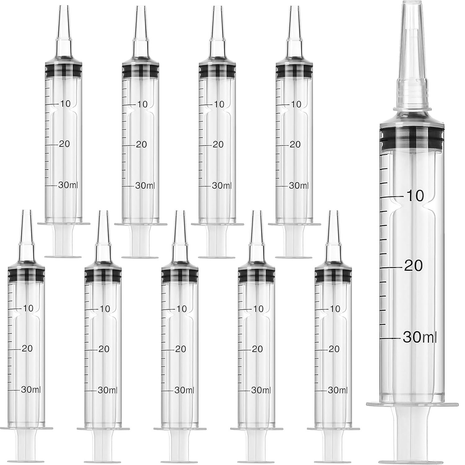10 Pack Plastic Syringe Liquid Measuring Syringes Without Needle for Epoxy Re…