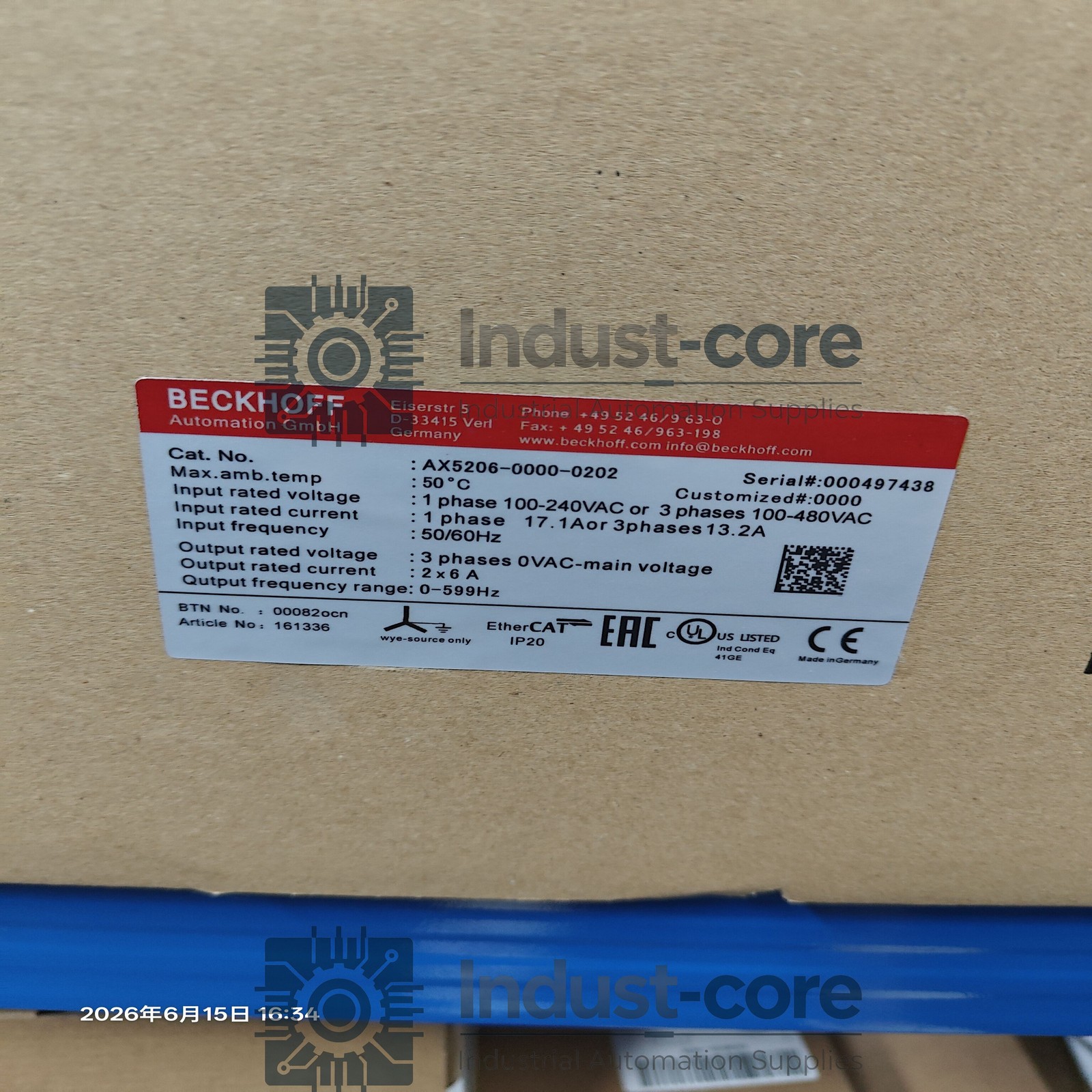 1pcs New Beckhoff AX5206-0000-0202