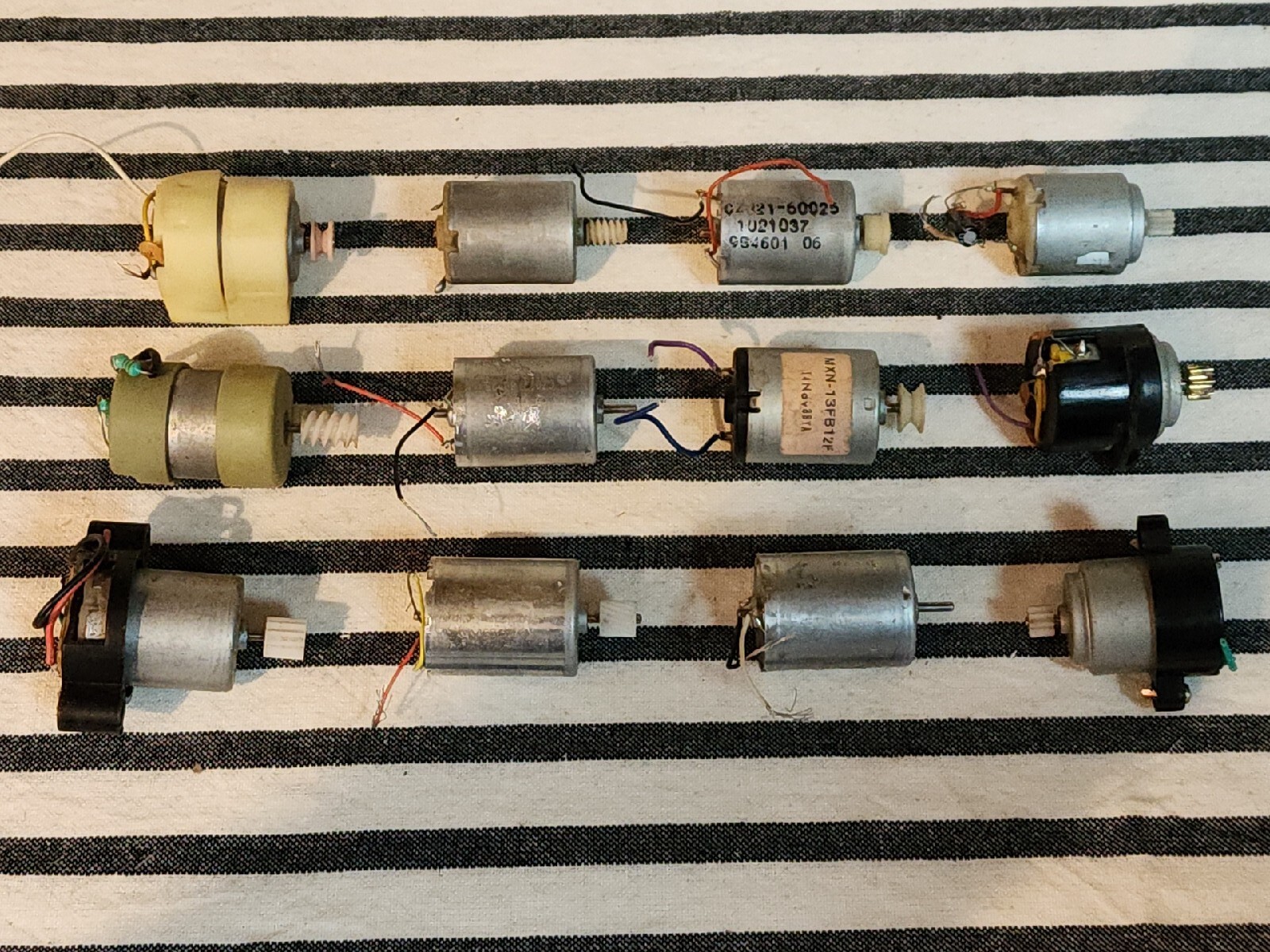 Hobby Motor Set Of 12 Unbranded & Branded