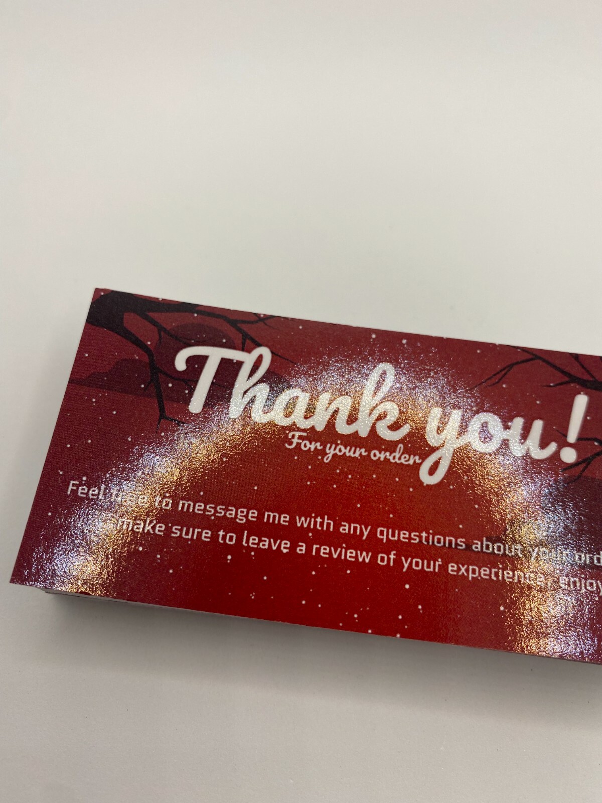 Small Business Thank You For Your Order Business Cards – 25/50/100/200 Pieces