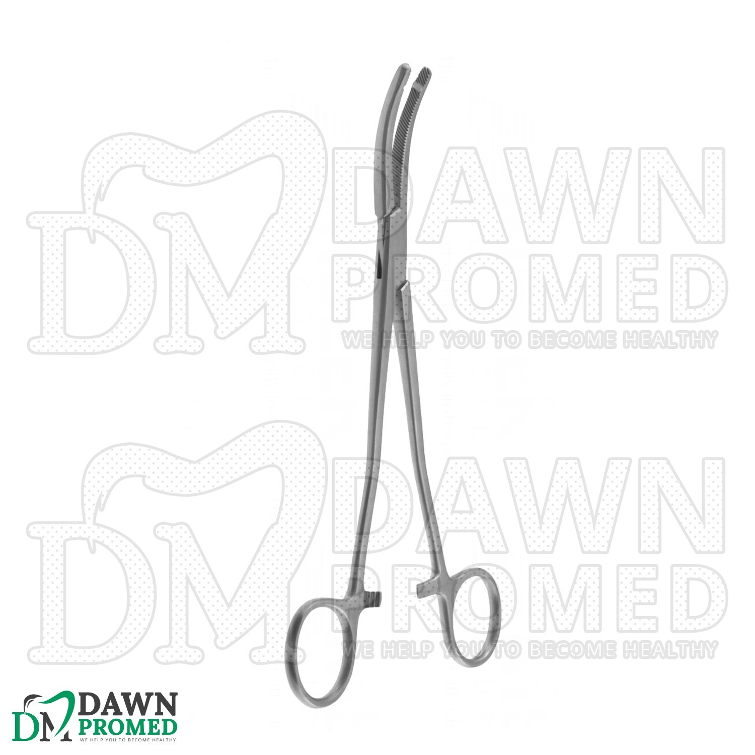 2 Pcs Heaney Forceps Single Tooth Curved Set 8.5″ OB/GYN Instrument German Gr