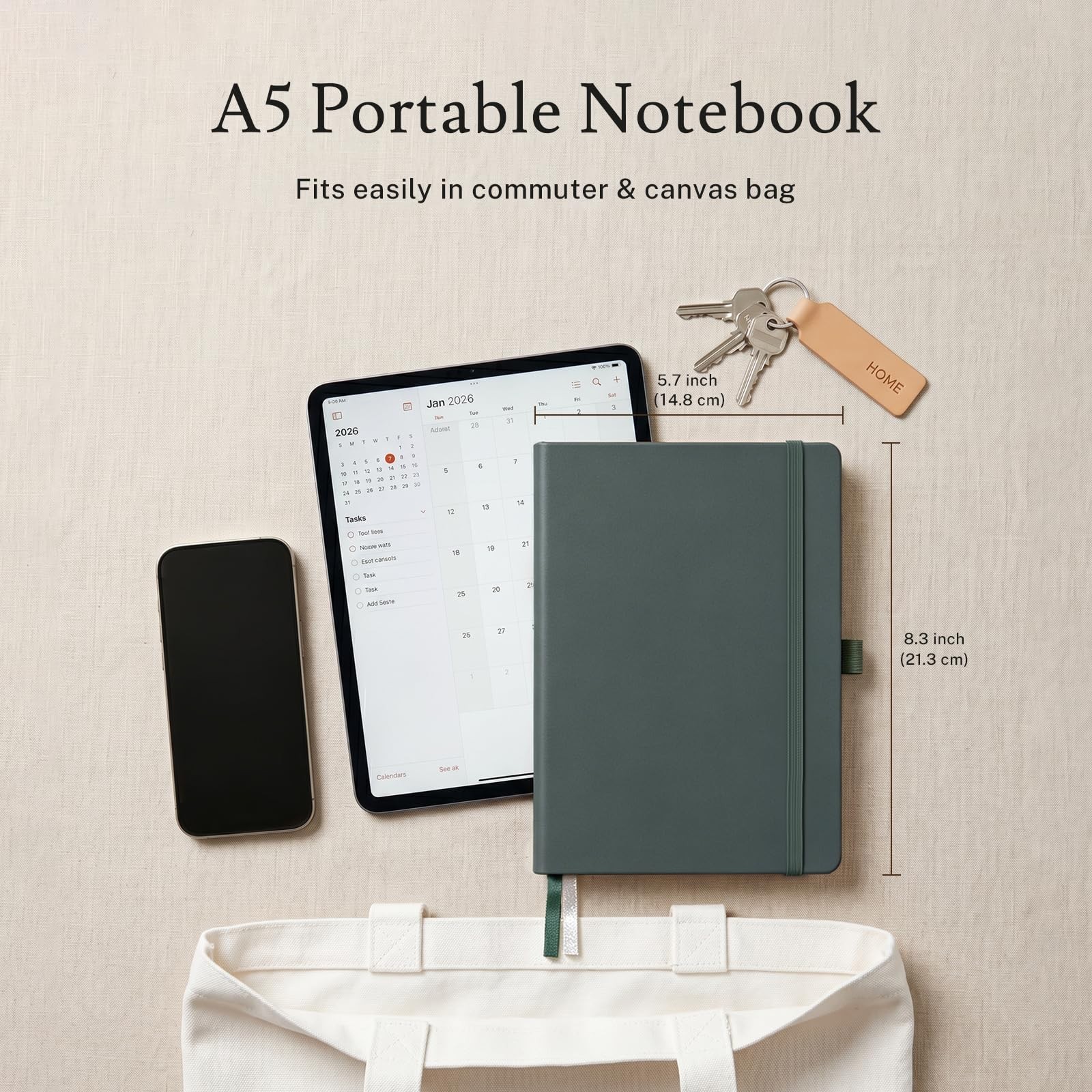 PAGELYST Journal Notebook A5 Lined Classic Color 4 Pack