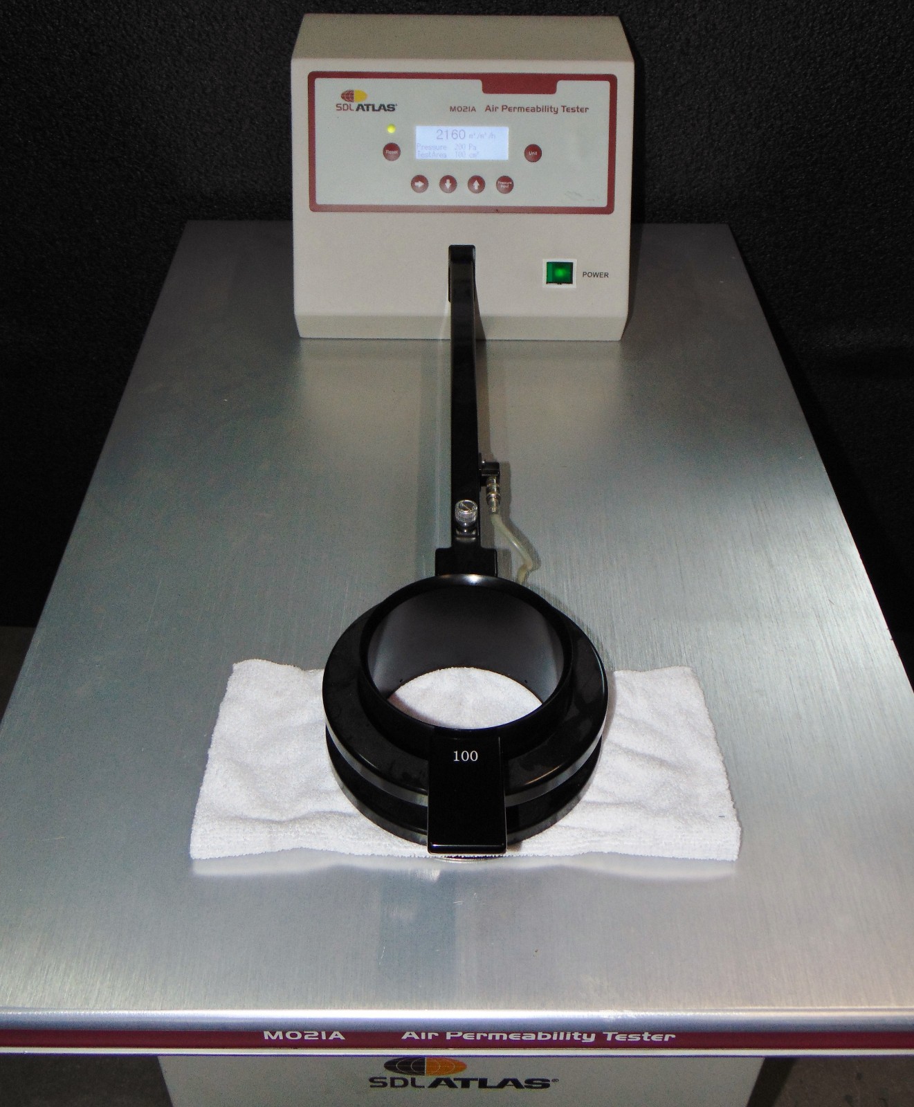 SDL Atlas M021A AirPerm Air Permeability Tester for Textiles Fabric Paper