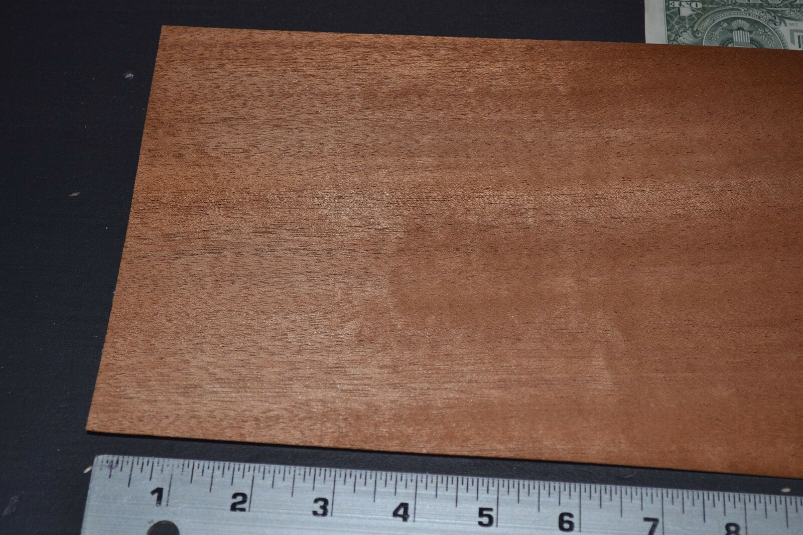 Mahogany Raw Wood Veneer Sheet 6.5 x 21 inches 1/42nd 6602-3