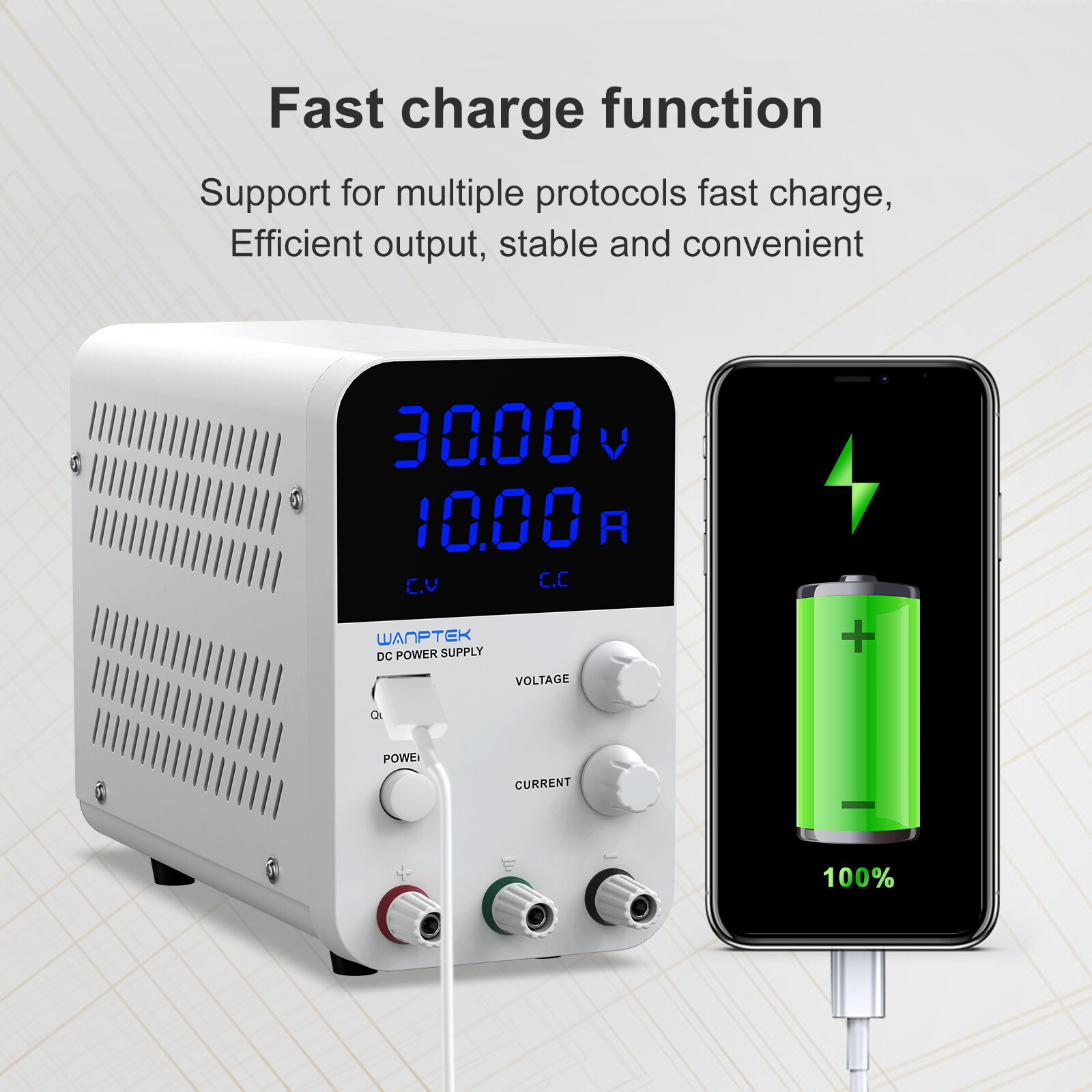 0~30V 60V 120V 160V 0~2A 3A 5A 10A Lab Adjustable DC Power Supply Bench switch