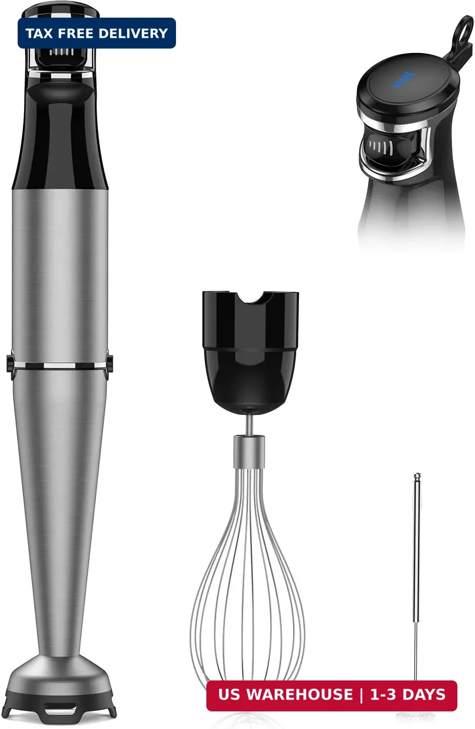 Immersion Blender Handheld 1100W 3 in 1 Corded Stick Hand Blenders for Kitchen w