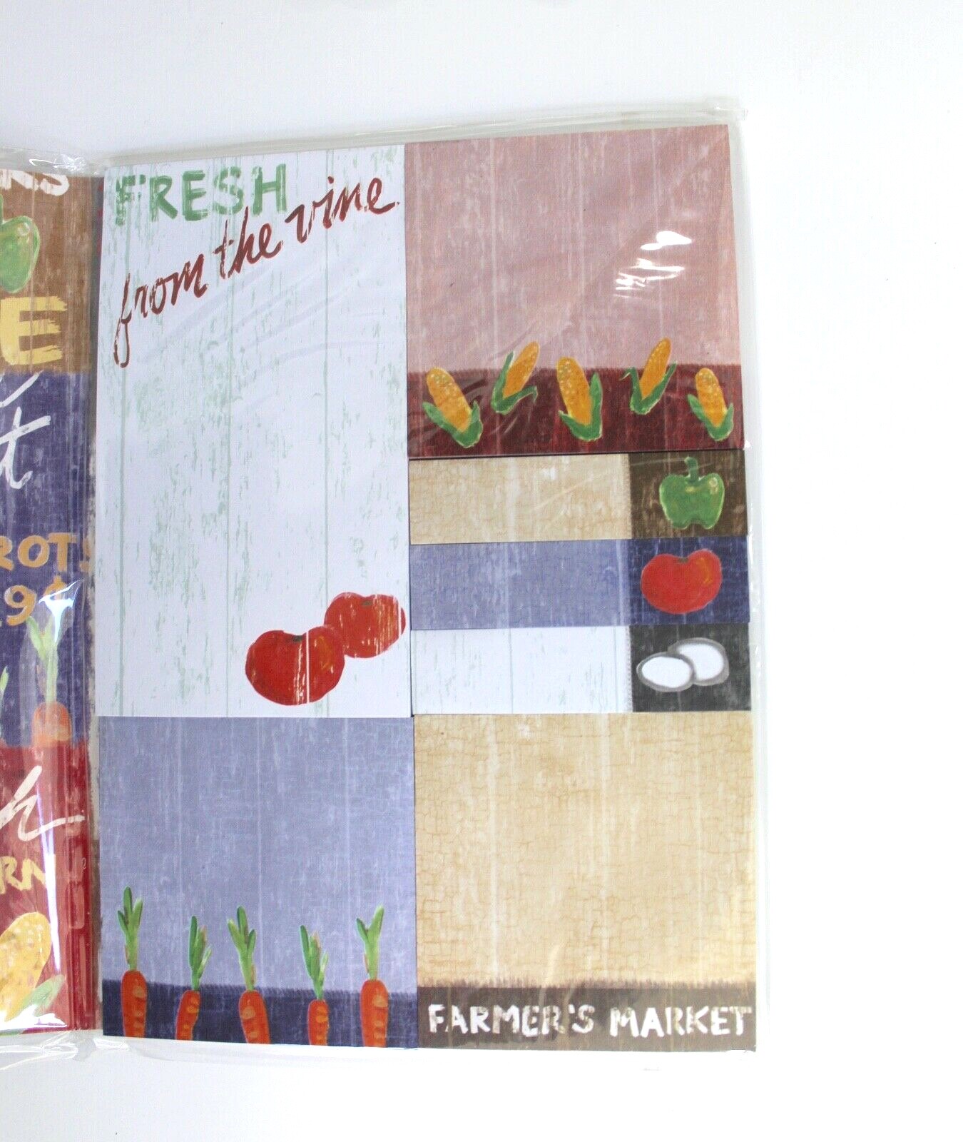 Punch Studio Farmer’s Market Sticky Note Set NWT