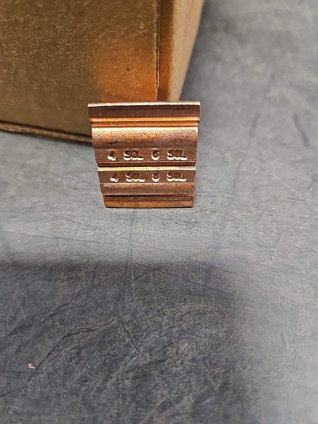 New Blackburn CF44-1 Copper Compression Tap 6 to 4 Awg Connectors QTY=100