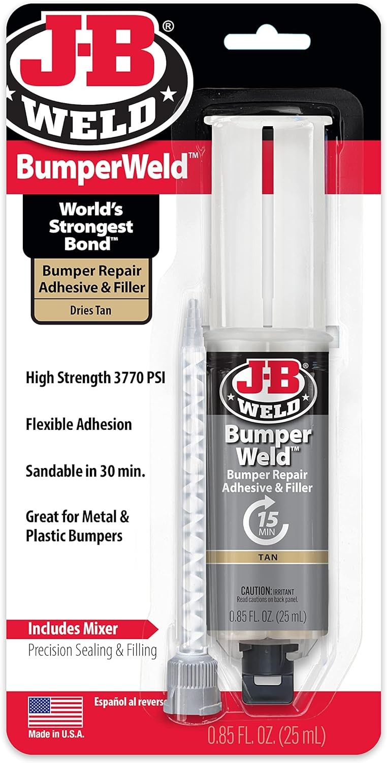 JB Weld Tan, Bumper Repair, Syringe W/Static Mixer (50134)