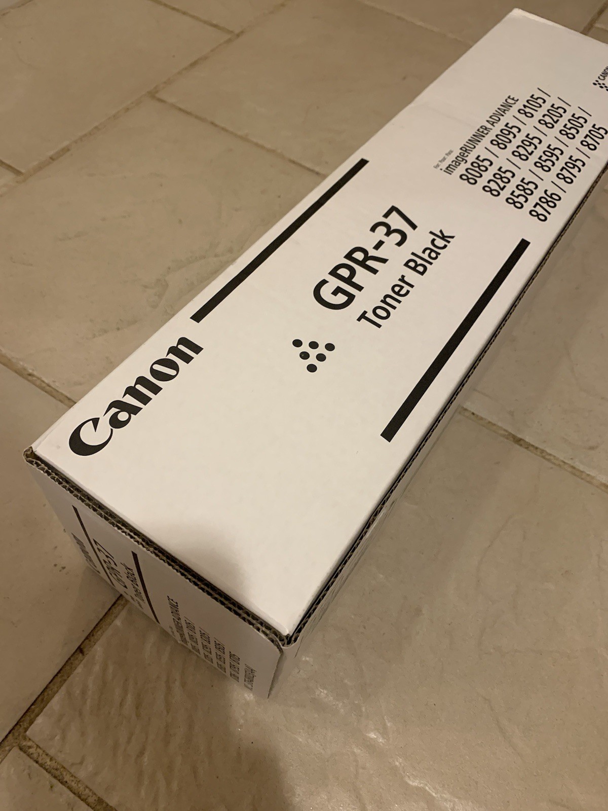 GENUINE Canon 3764B003 GPR-37 Black Toner Cartridge 3764B003AA