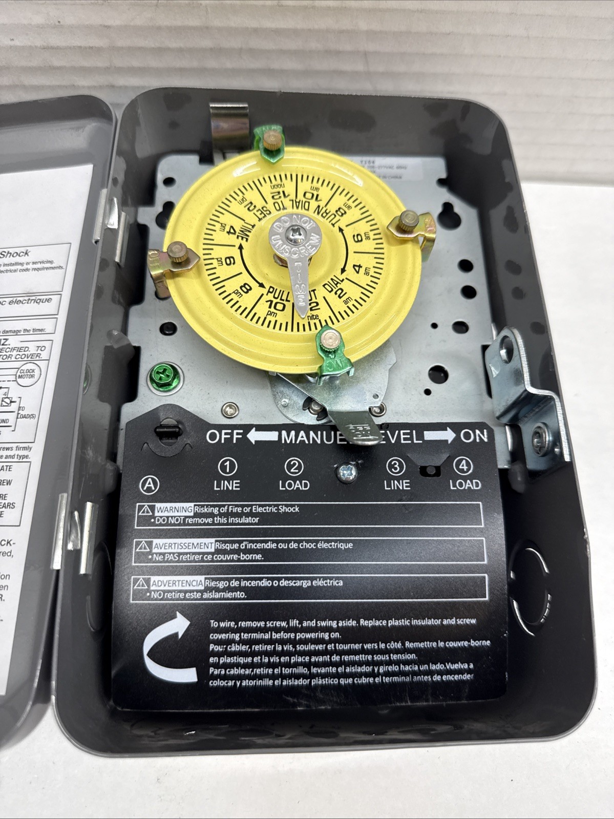Intermatic T104 Electromechanical Timer, 24 Hour, Dpst