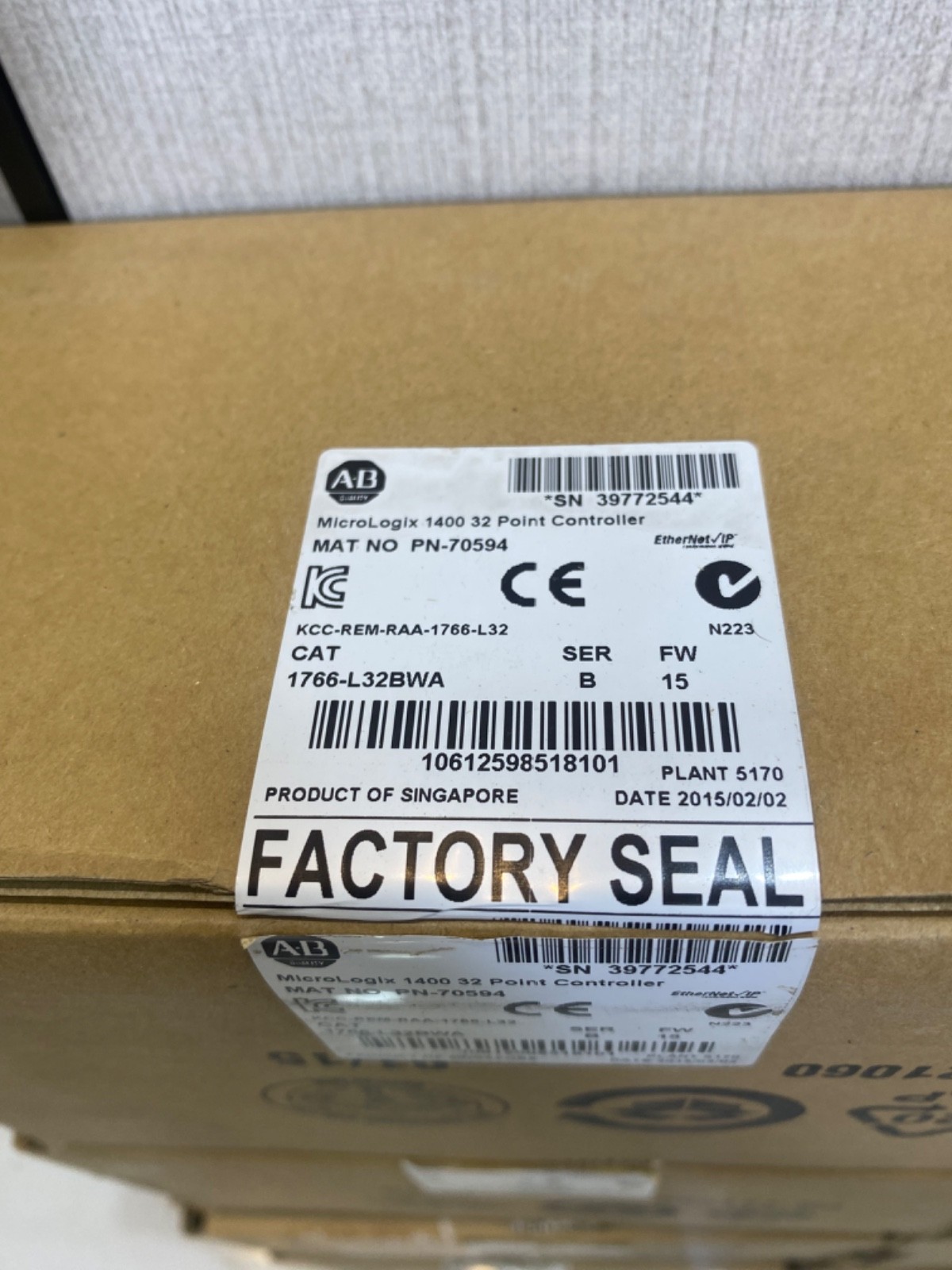 Allen Bradley 1766-L32BWA Ser.B MicroLogix 1400 PLC Processor