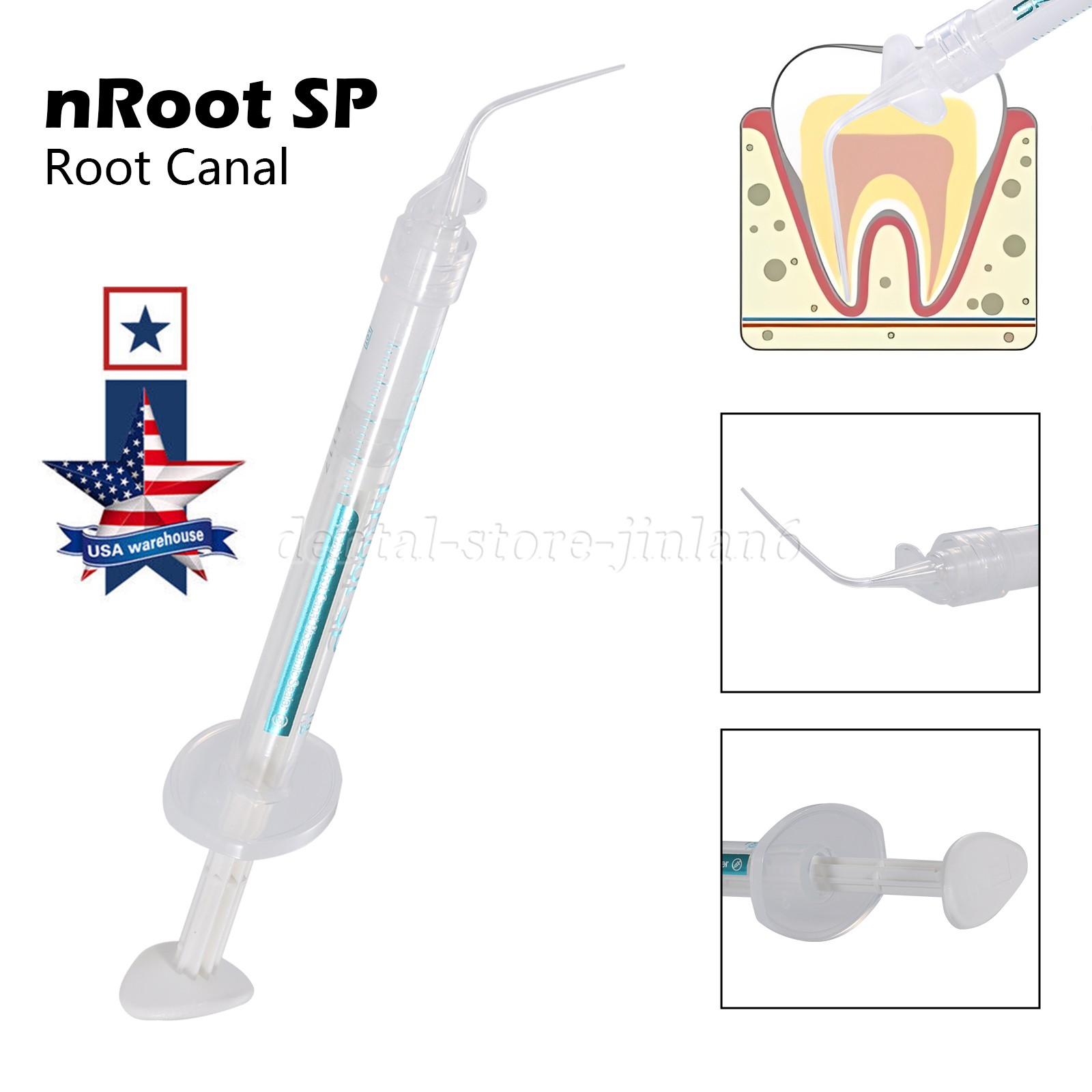 Dental Endo Materials Injectable Root Canal Bioceramic Sealer 1g Pre-mix Syringe