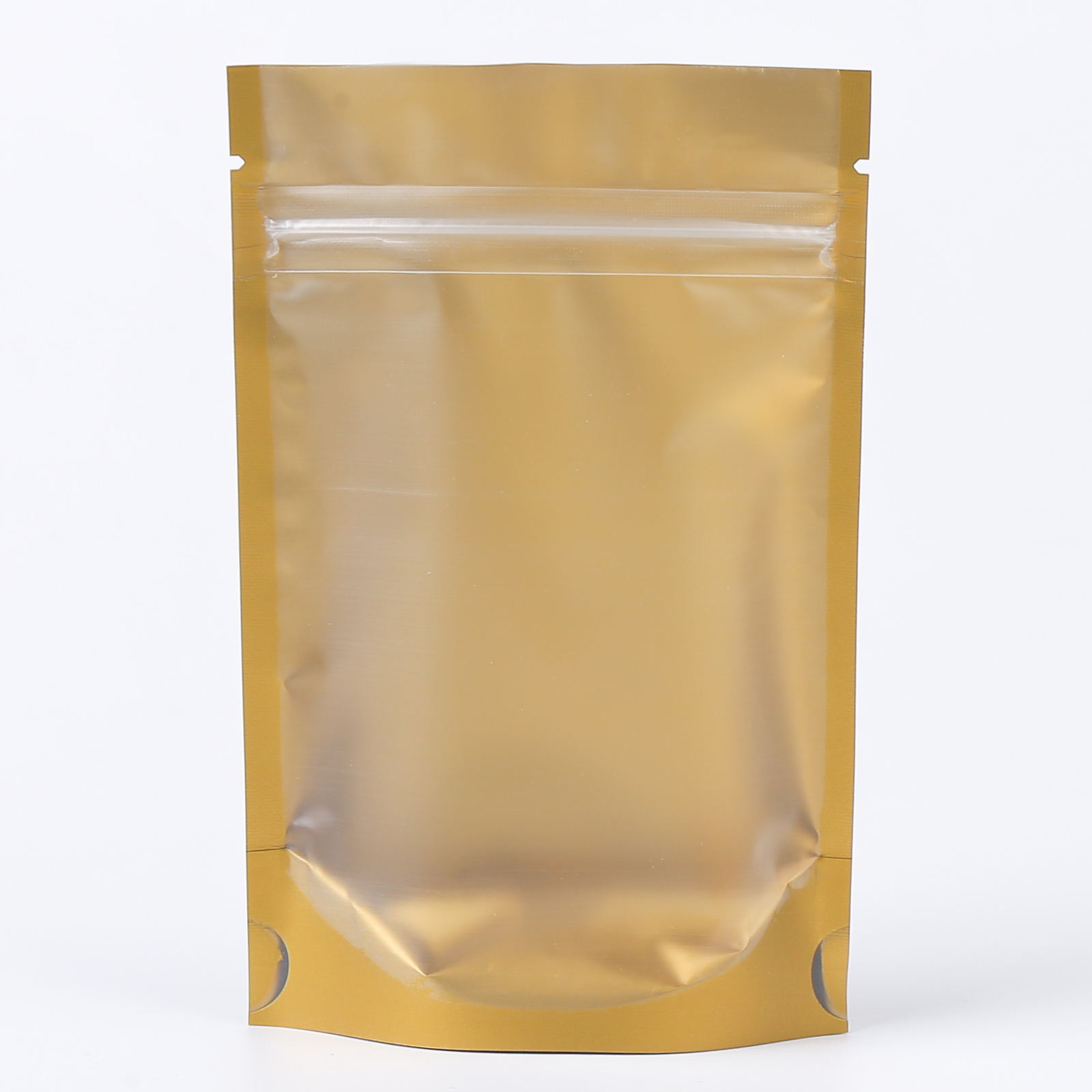 200 New Matte Translucent Gold Stand Up Resealable Zip Food Bags Different Sizes