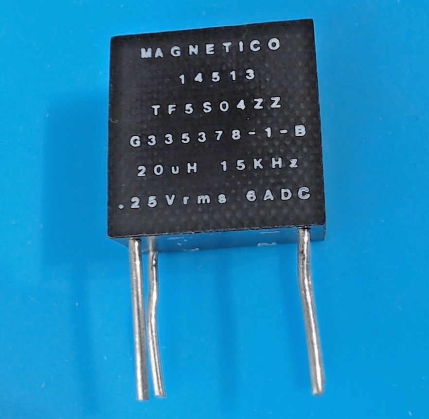 Lot of 5 Magnetico 20uH 6A DC 3-Pin Power Inductor/Choke Module G335378-1-B