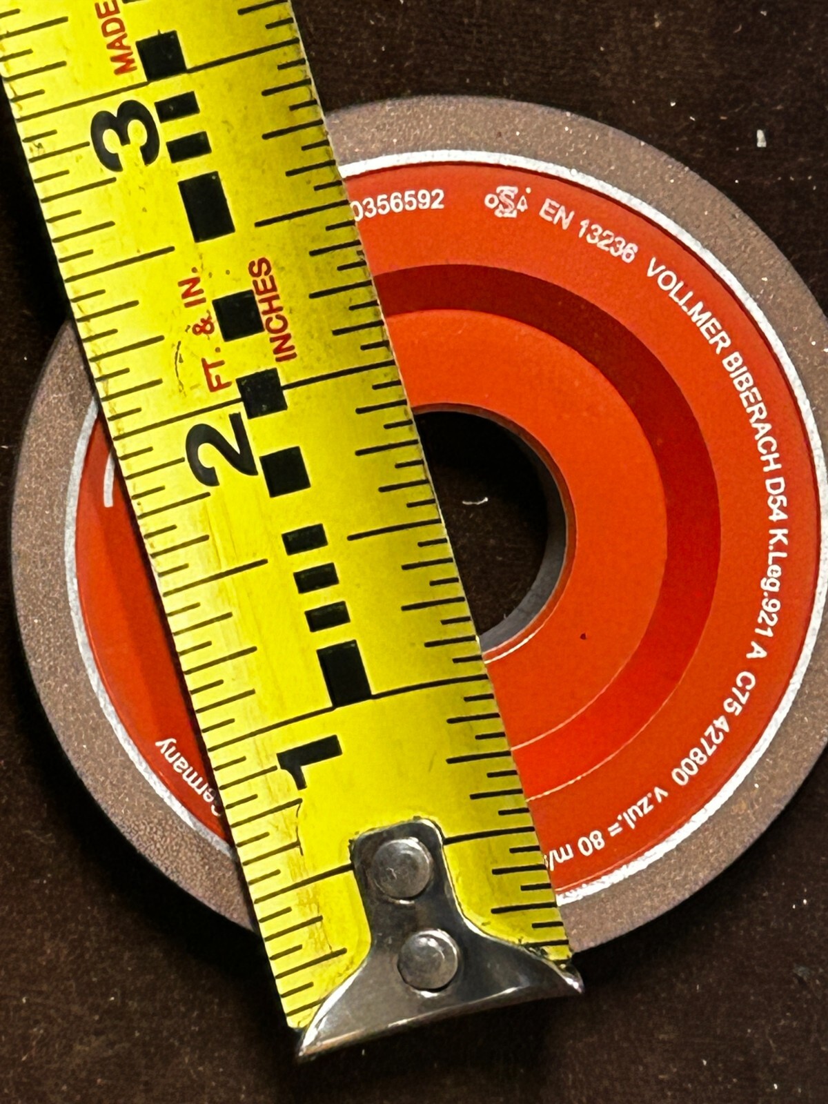 1 NOS Germany Diamond GRINDING WHEEL USA 2 – 7/8″x 3/4″ ShM