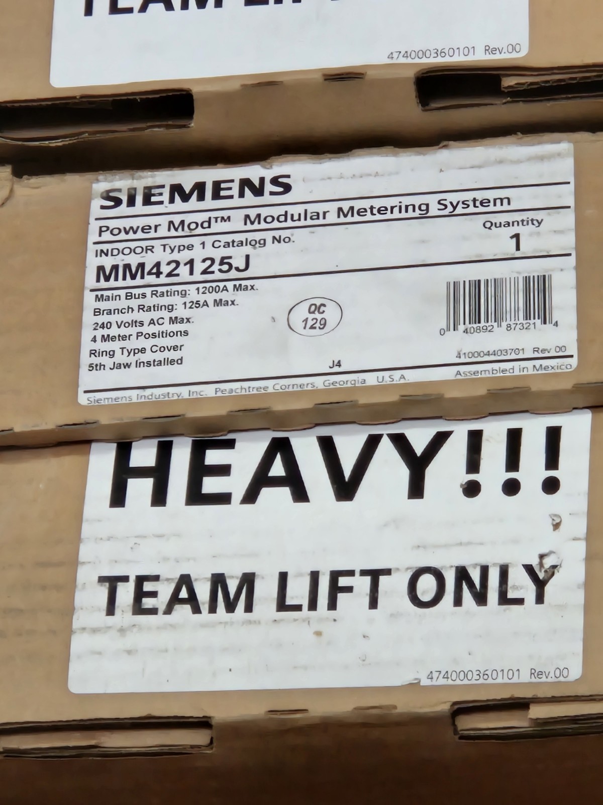 Siemens Power Mod Modular Metering System MM42125J