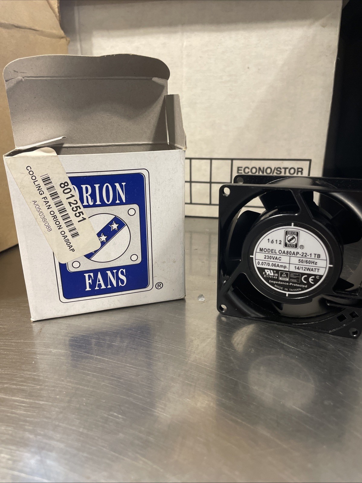 Orion Cooling Fan OA80AP-22-1TB 8012551- 50/60Hz AC Fan (Black)